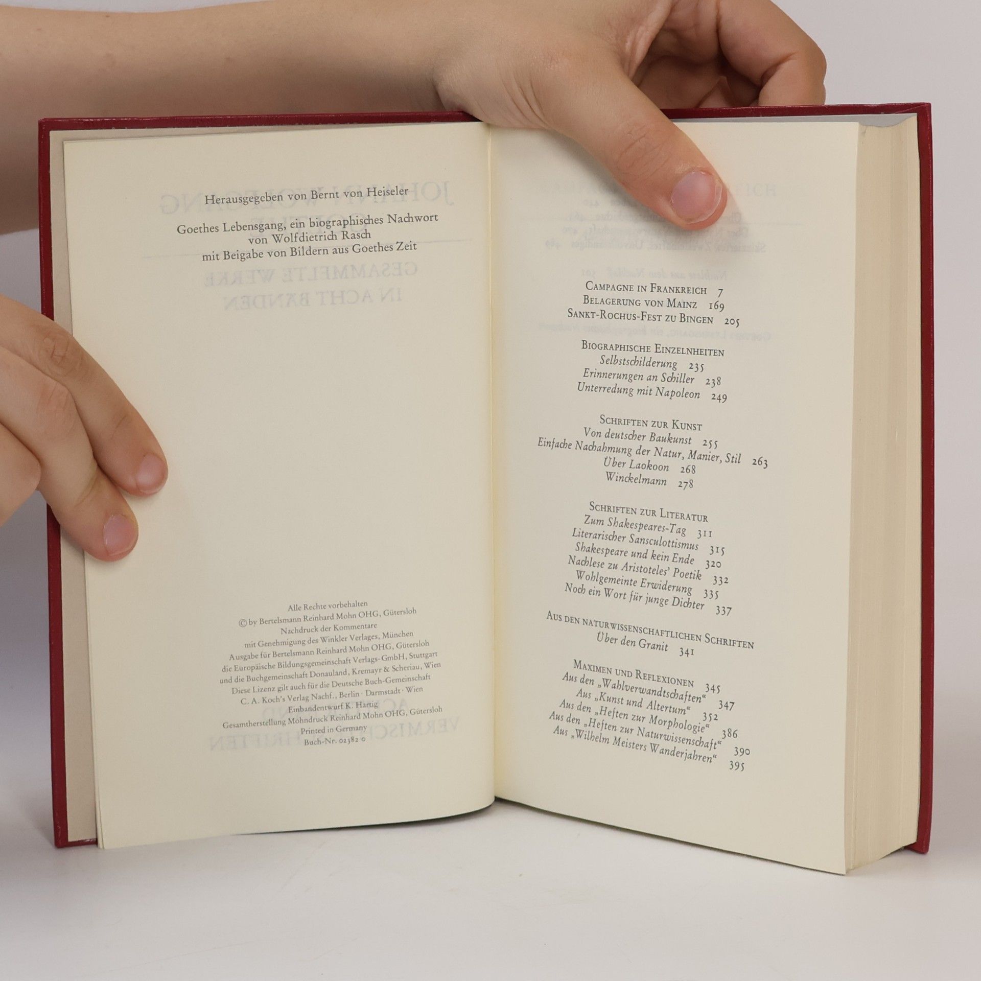 Johann Wolfgang von Goethe Goethe Werke 8