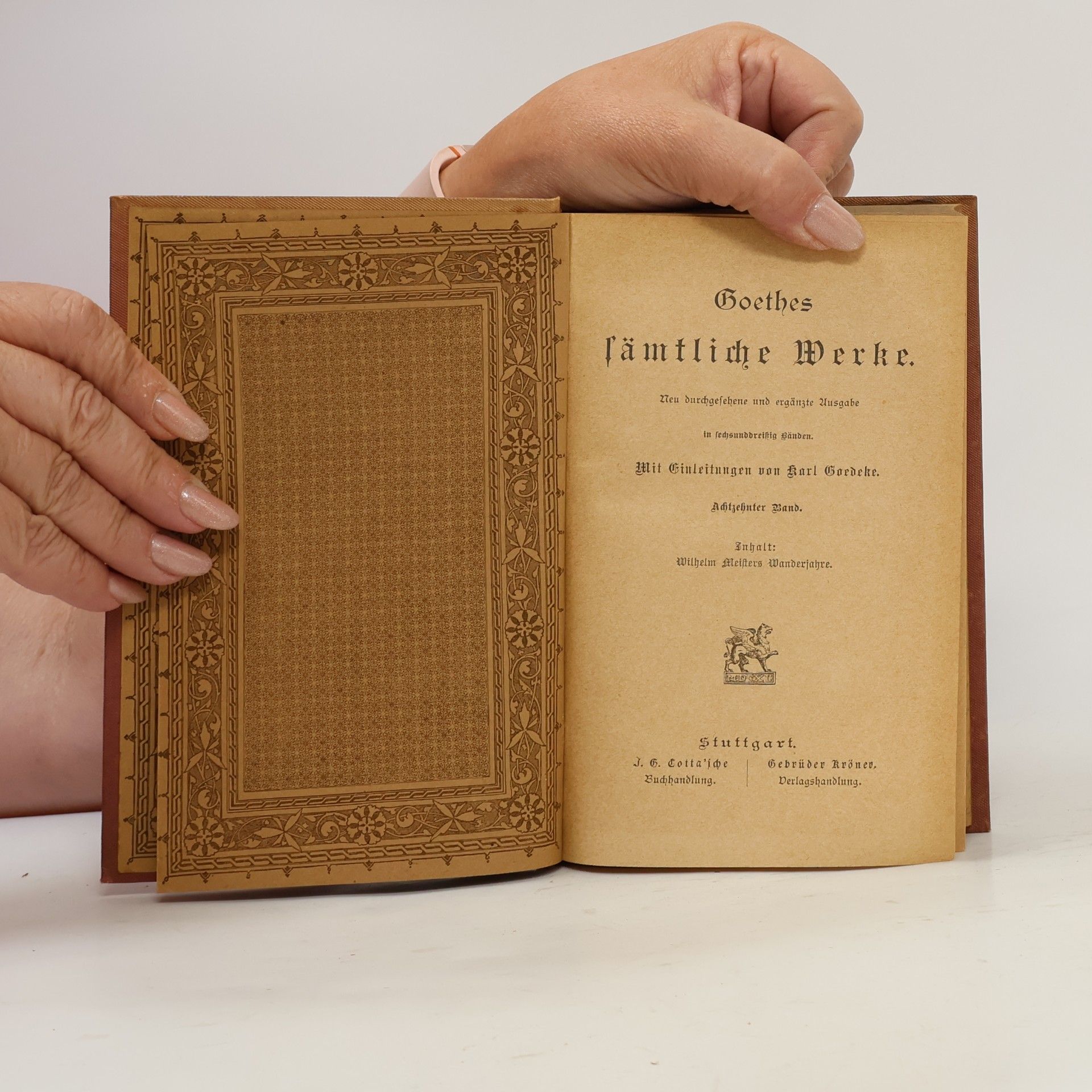 Johann Wolfgang von Goethe Goethes sämtliche Werke 18