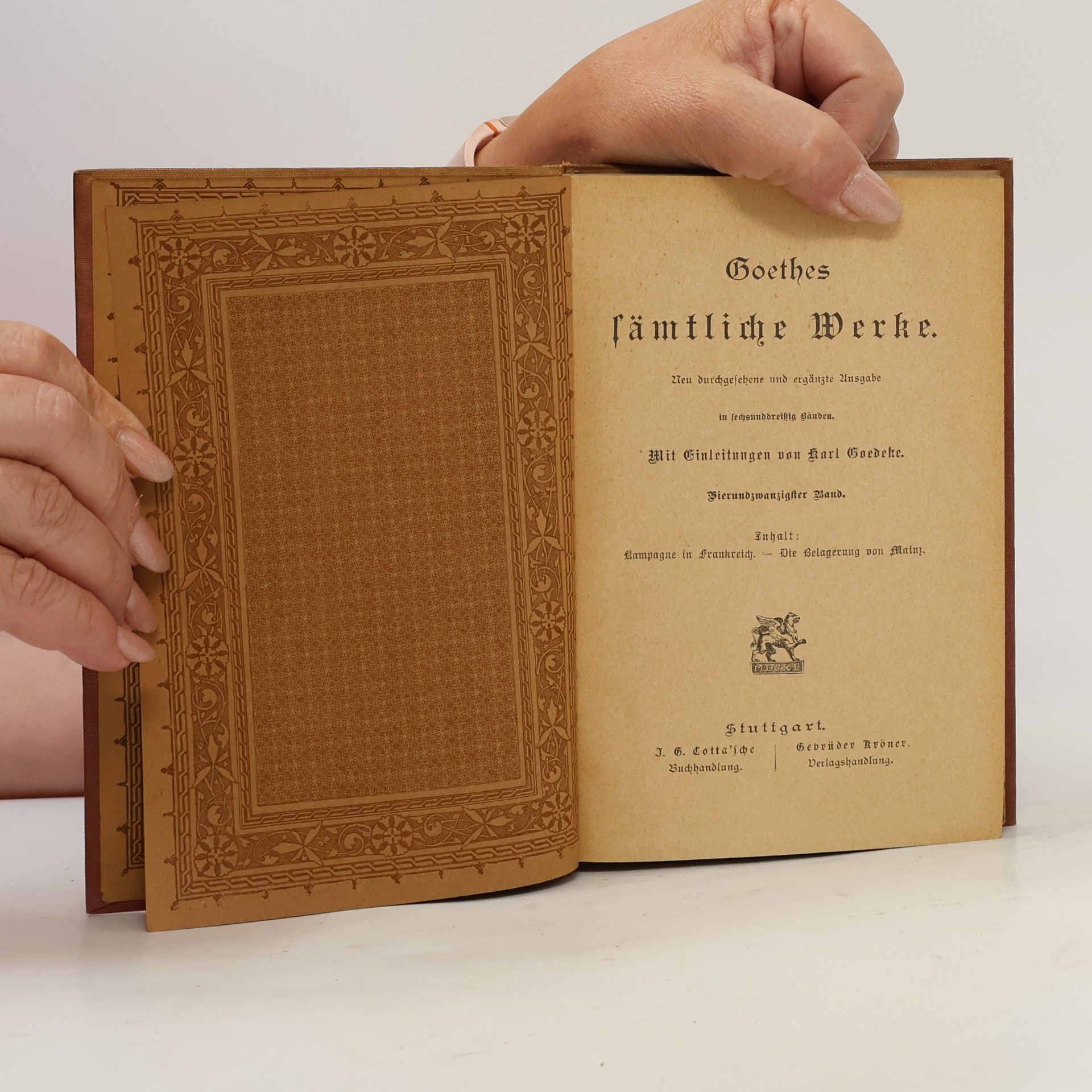 Johann Wolfgang von Goethe Goethes sämtliche Werke 24