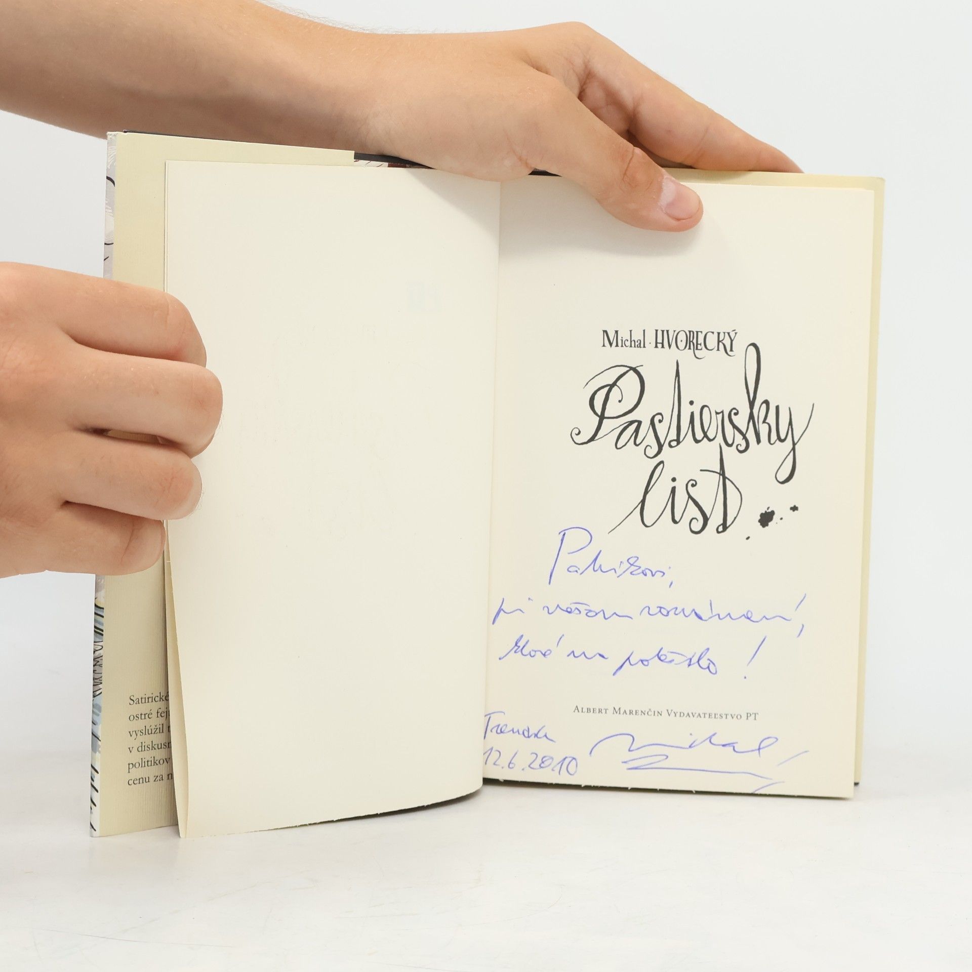 Michal Hvorecký Pastiersky list