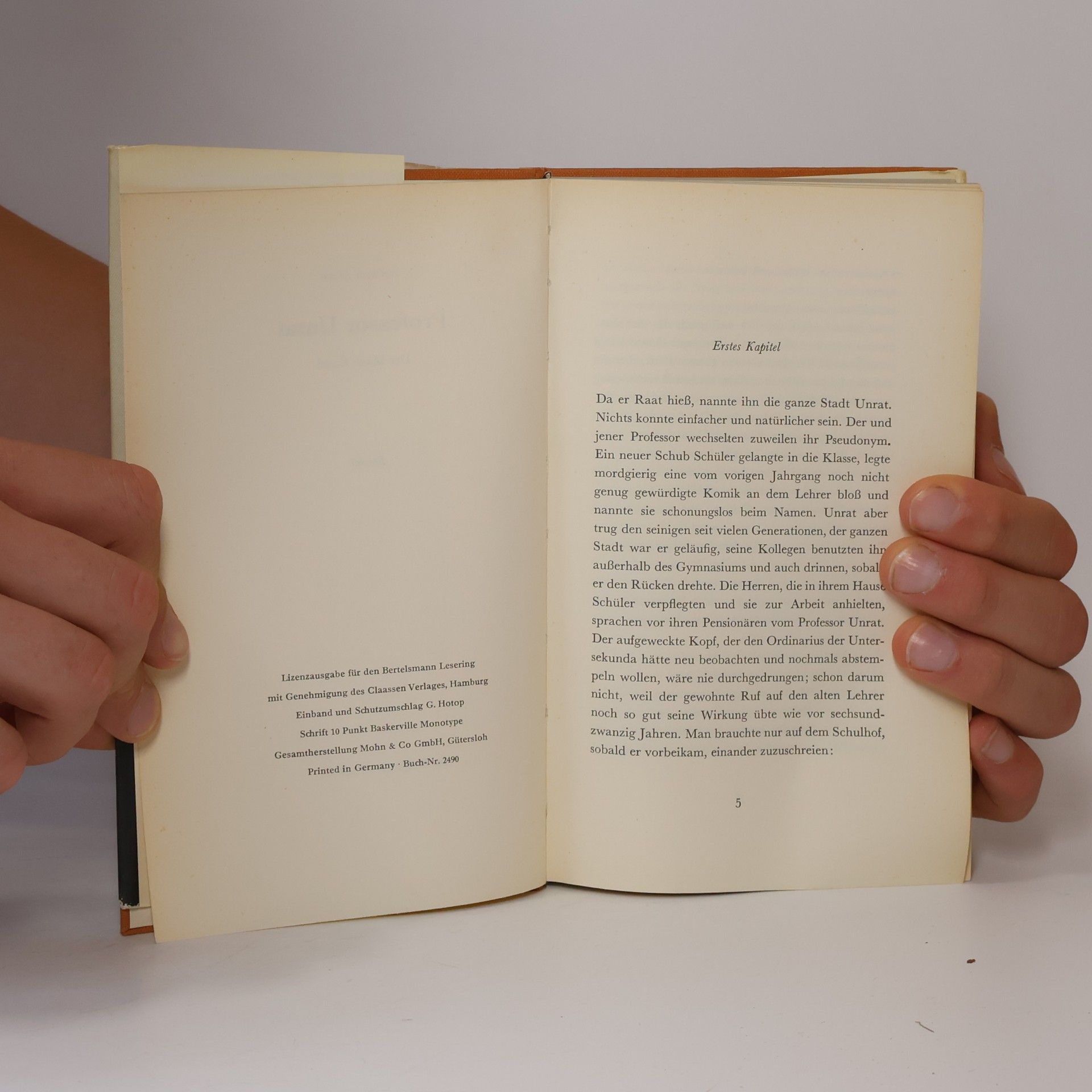 Heinrich Mann Professor Unrat