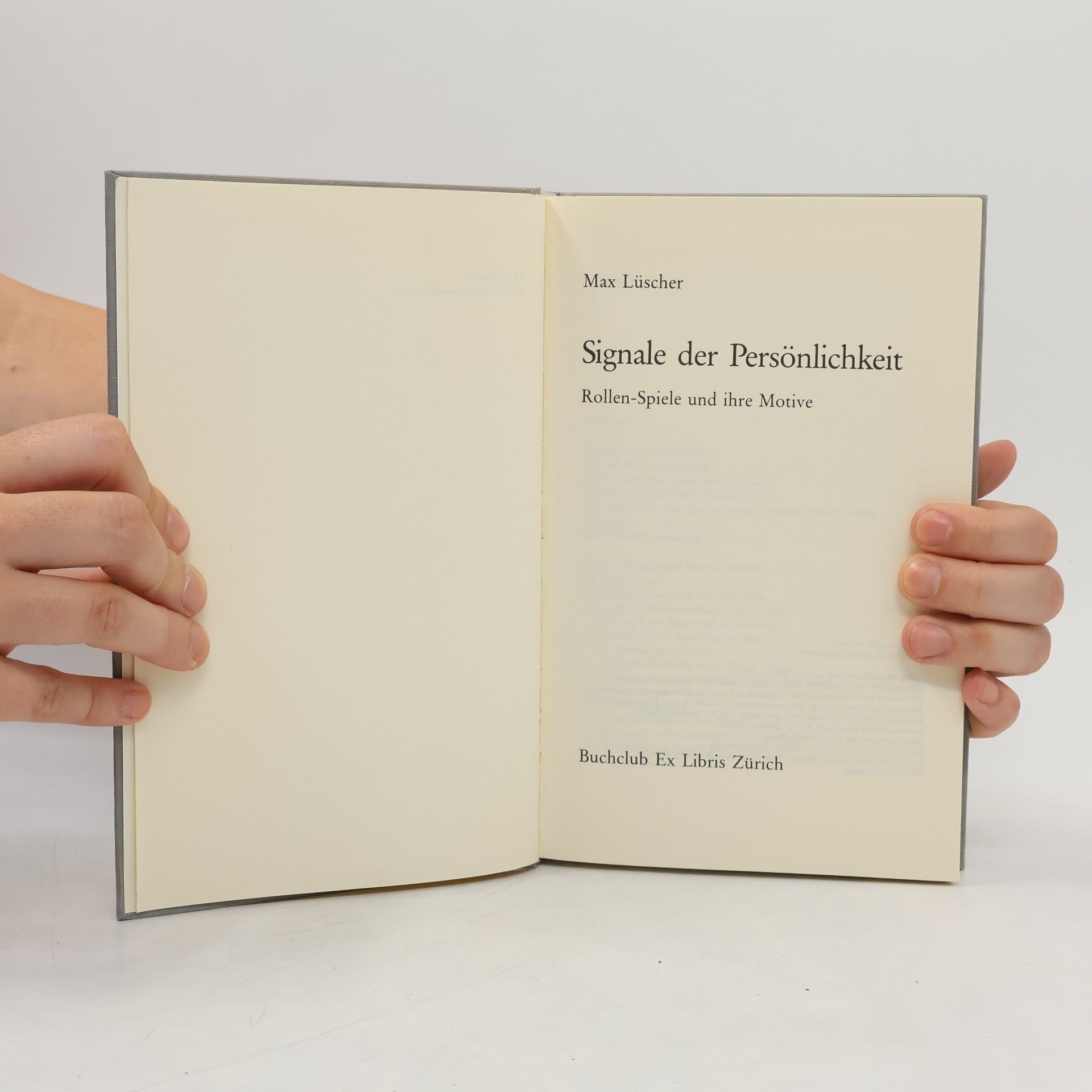 Max Lüscher Signale der Persönlichkeit