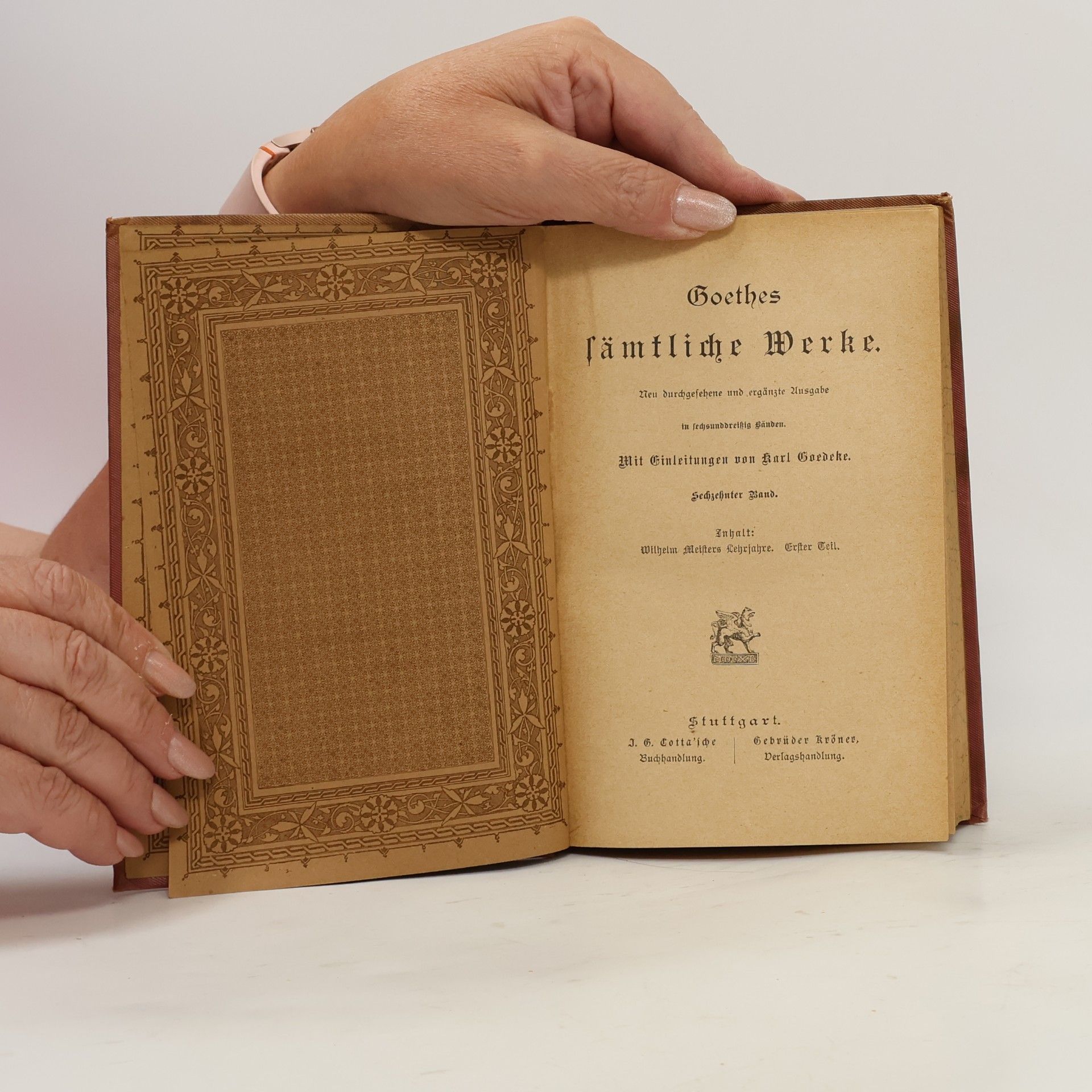 Johann Wolfgang von Goethe Goethes Sämtliche Werke 16