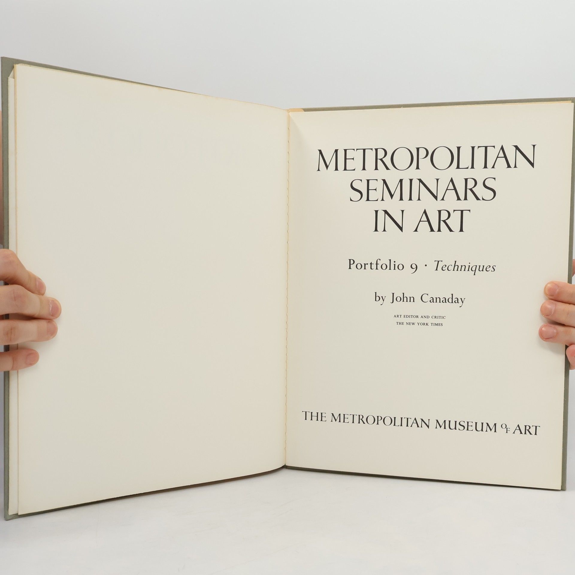 John Canaday Metropolitan Seminars in Art. Portfolio 9