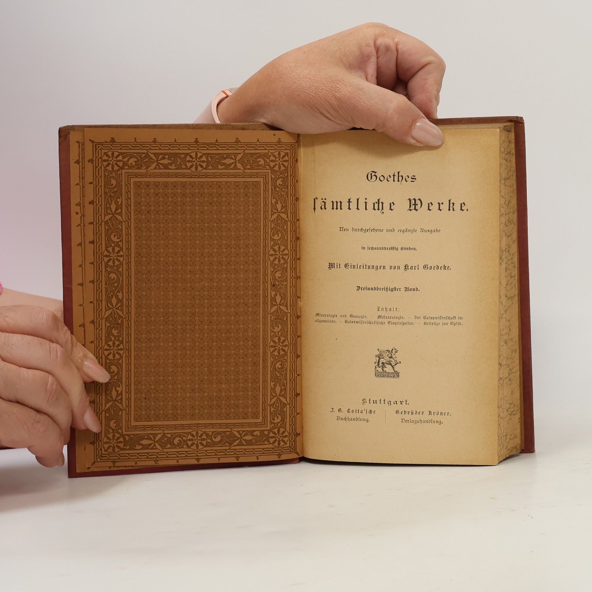 Johann Wolfgang von Goethe Goethes sämtliche Werke 33