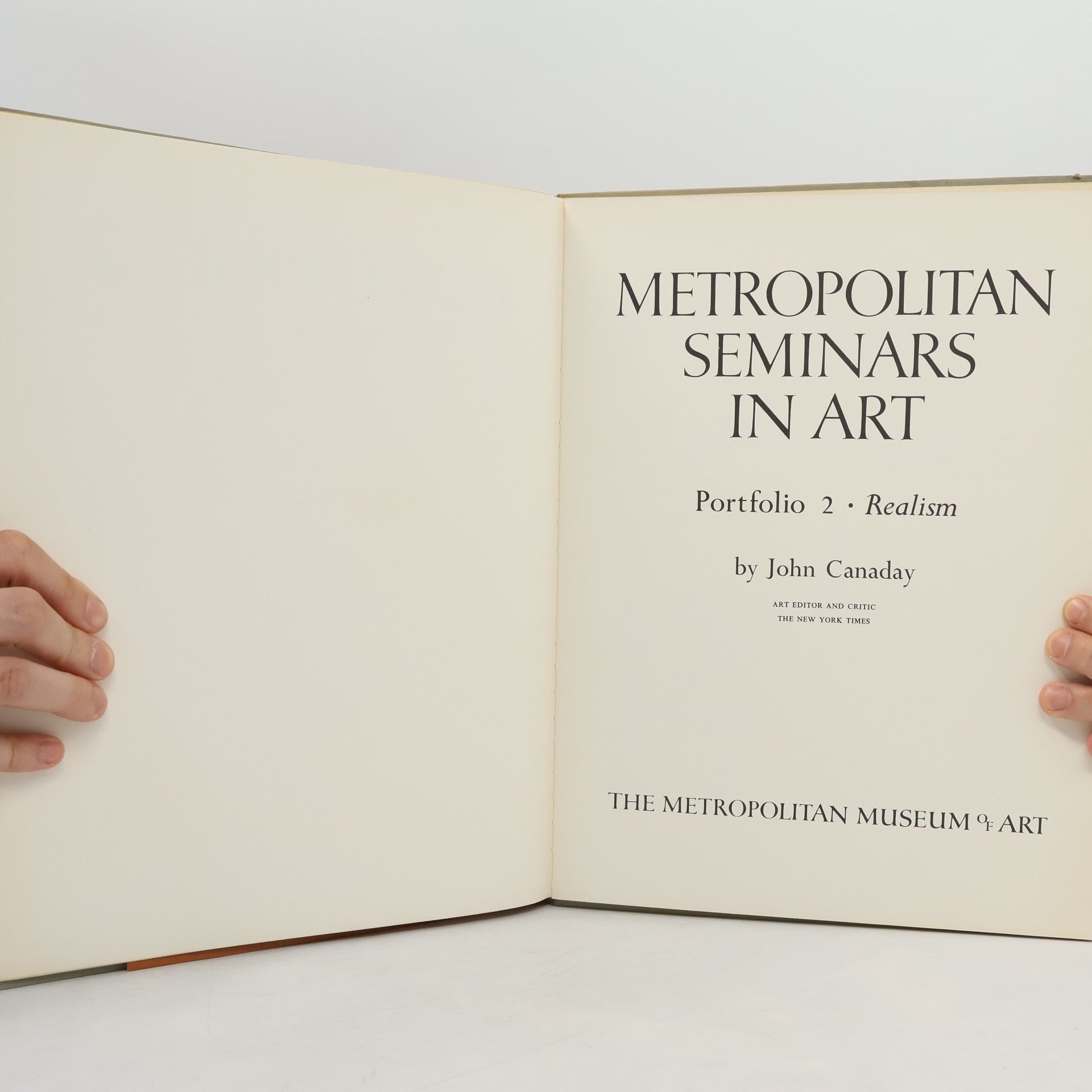 John Canaday Metropolitan Seminars in Art 2