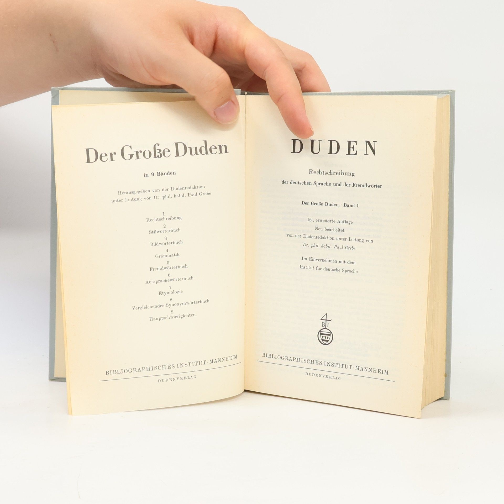 Paul Grebe Der Große Duden Rechtschreibung 1.
