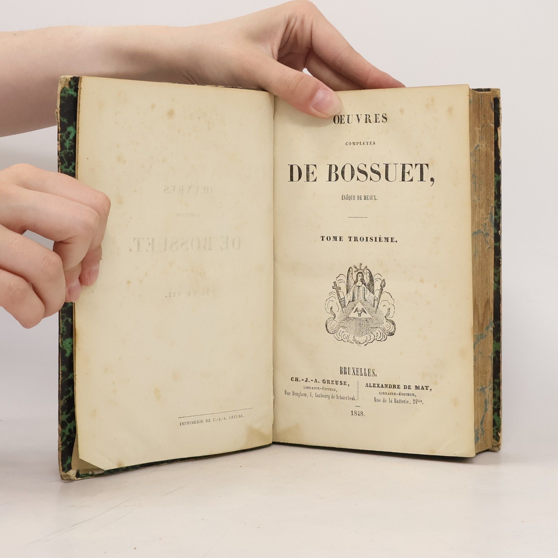 Tome Troisiéme Oeuvres Complètes de Bossuet
