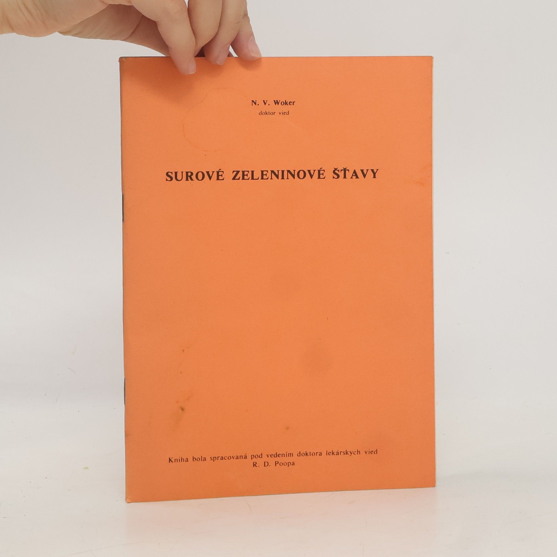 N. V. Woker surové zeleninové šťávy
