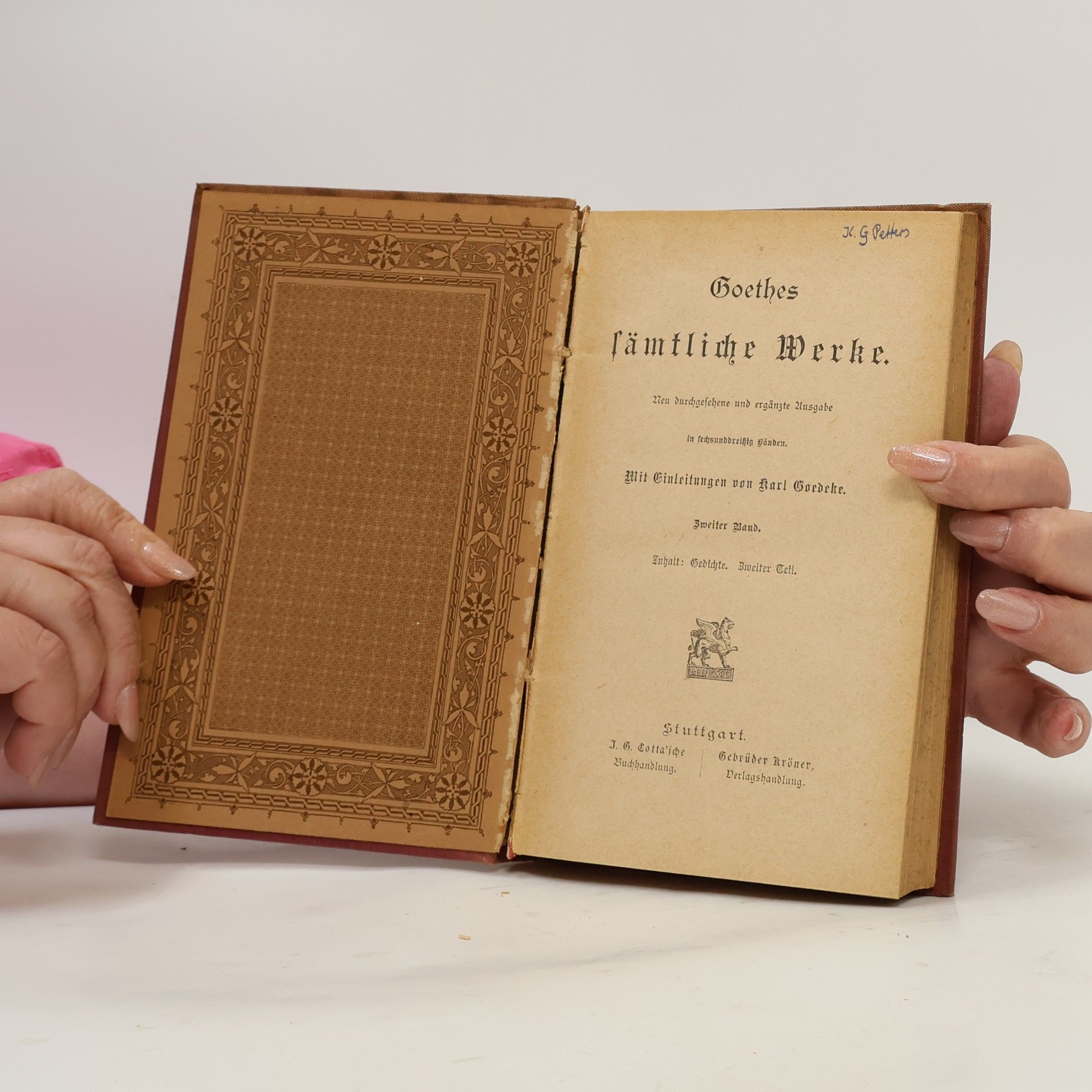 Johann Wolfgang von Goethe Goethe's Sämtliche Werke