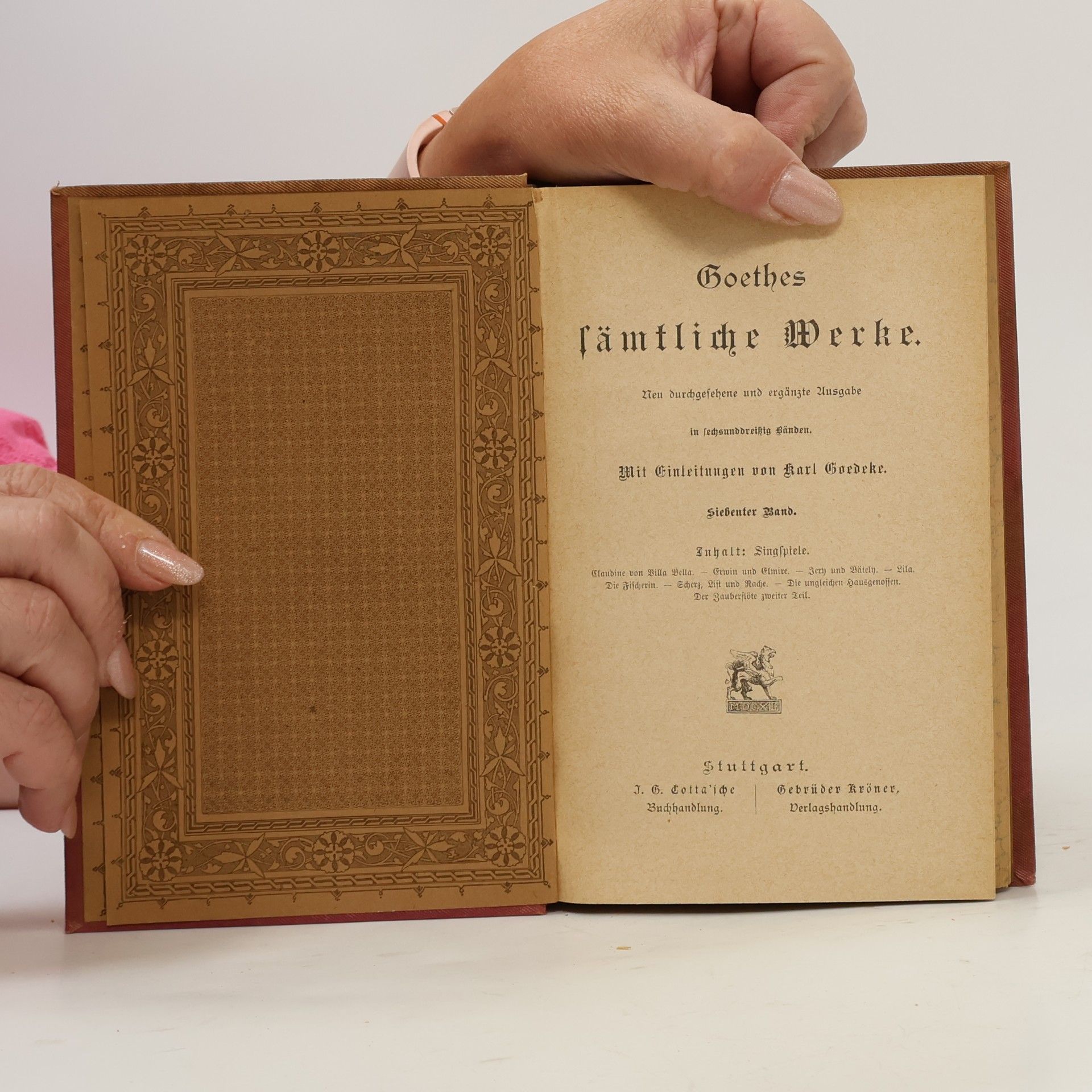 Johann Wolfgang von Goethe Goethes sämtliche Werke 7