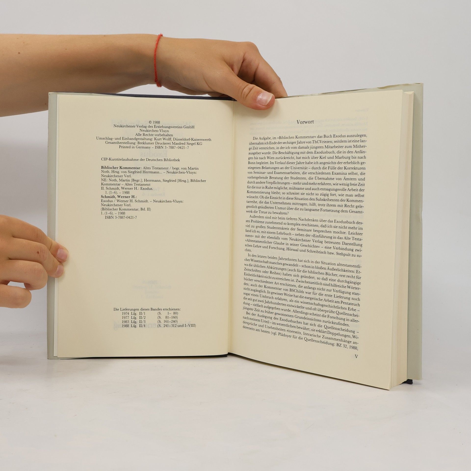 Autorenkollektiv Biblischer Kommentar Altes Testament: Exodus 1/1 - 6/30