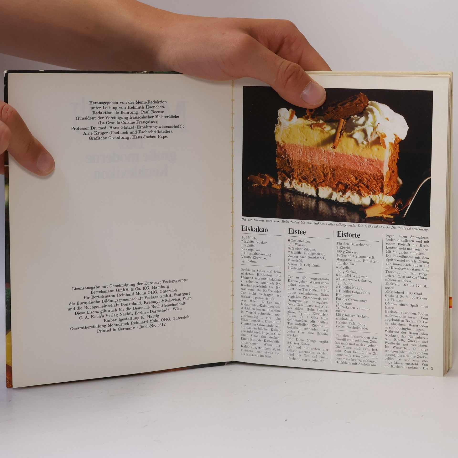 Autorenkollektiv Menu. Das große moderne Kochlexikon 3. Eis-Gef
