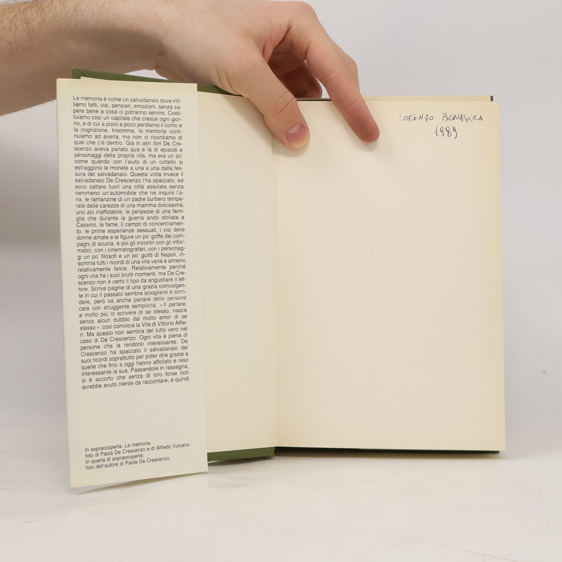 Luciano De Crescenzo I libri di Luciano De Crescenzo: Vita di Luciano De Crescenzo scritta da lui medesimo