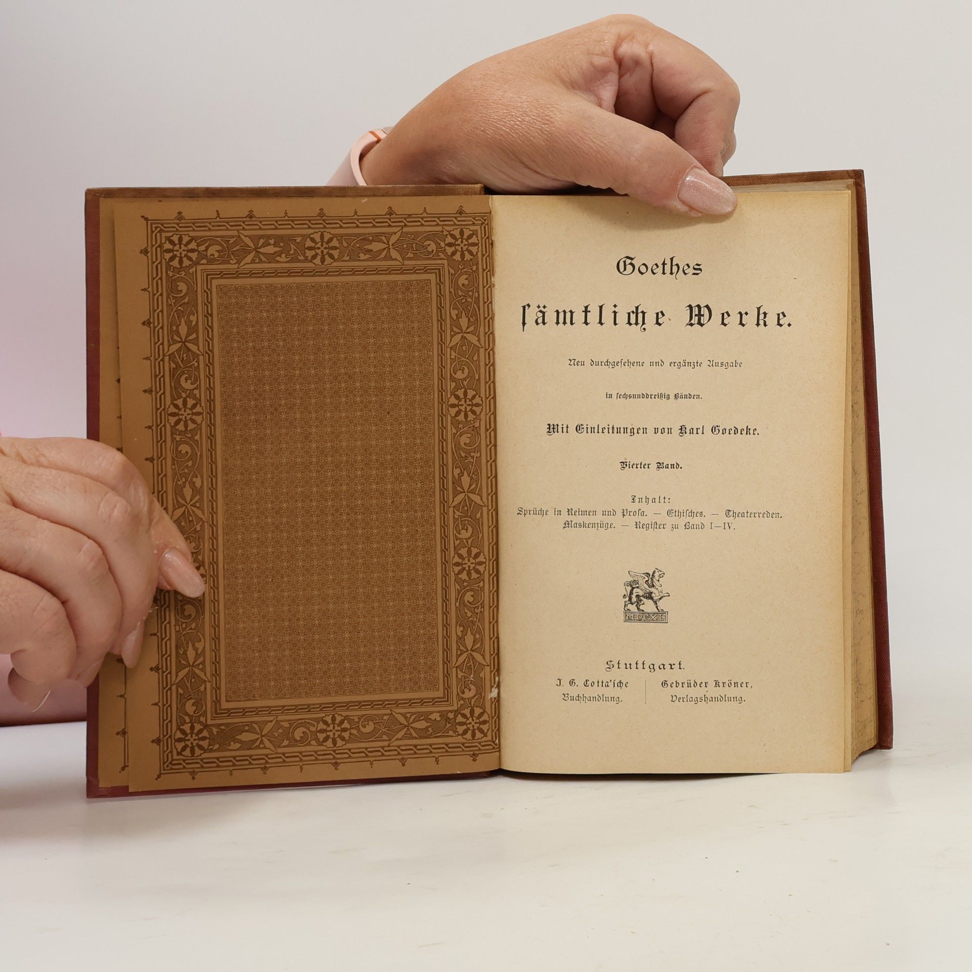 Johann Wolfgang von Goethe Goethes sämtliche Werke 4