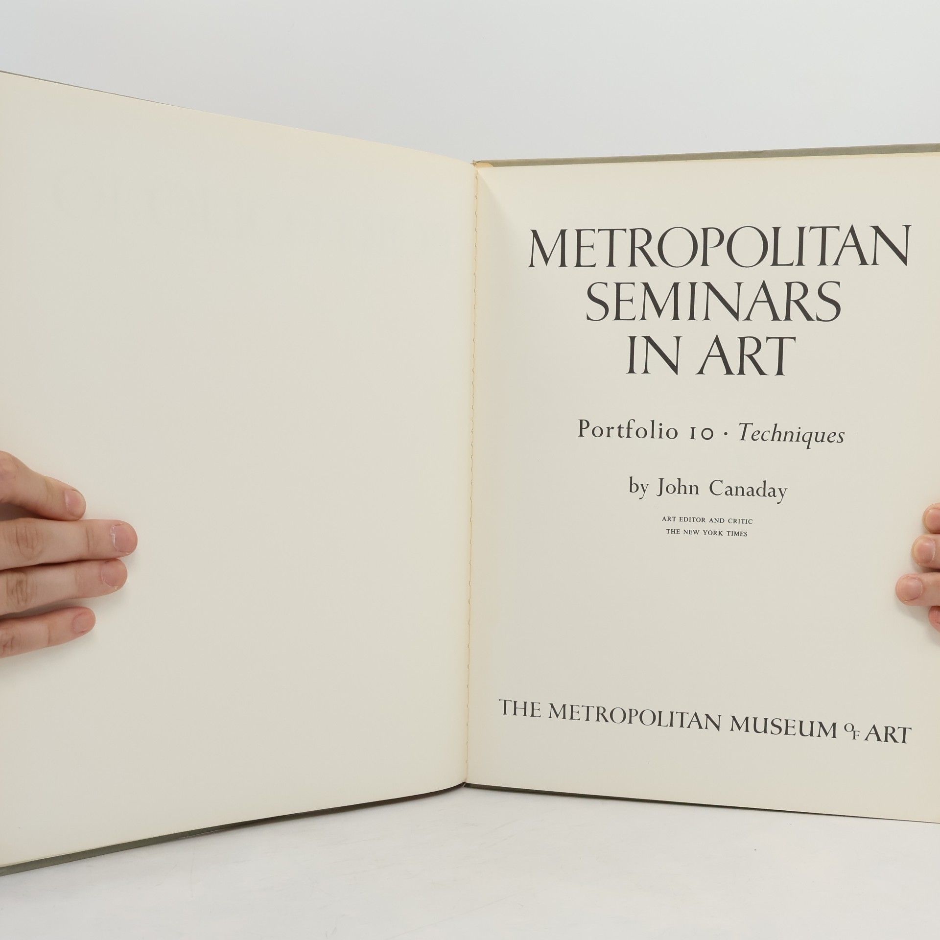 John Canaday Metropolitan Seminars in Art. Portfolio 10