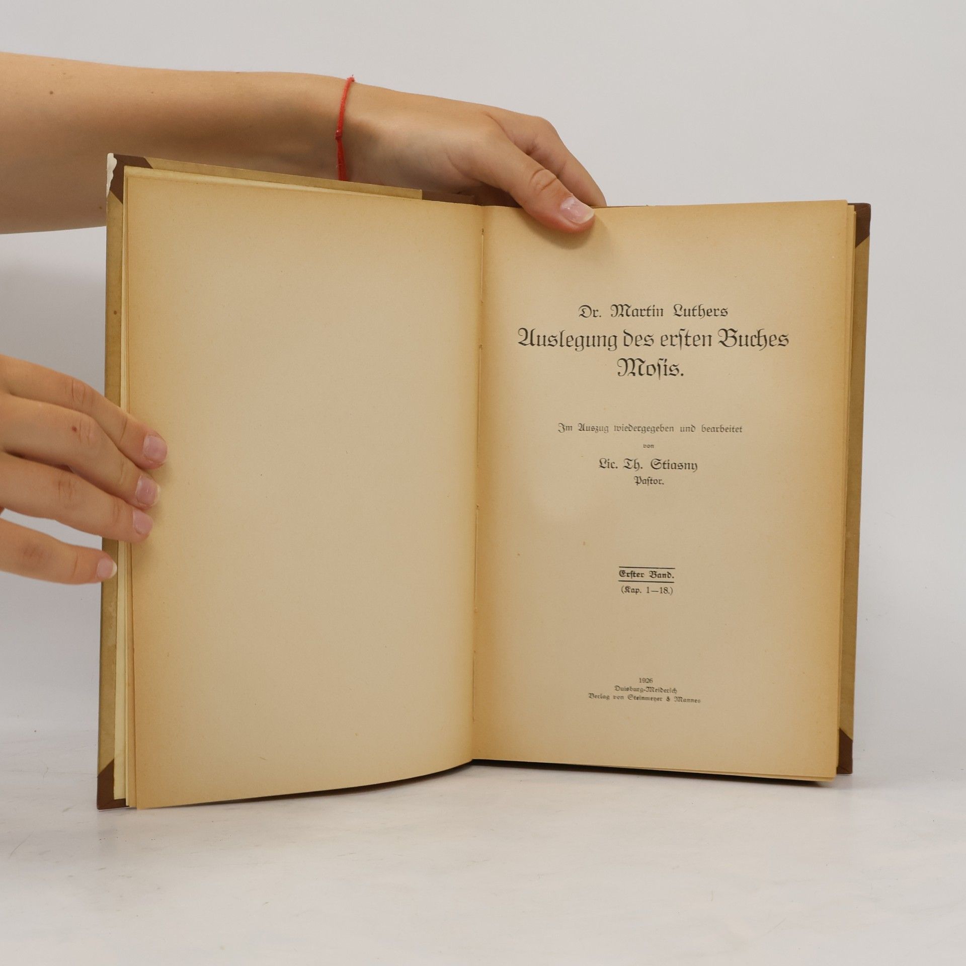 Martin Luther Dr. Martin Luthers Auslegung des ersten Buches Mosis. Band 1