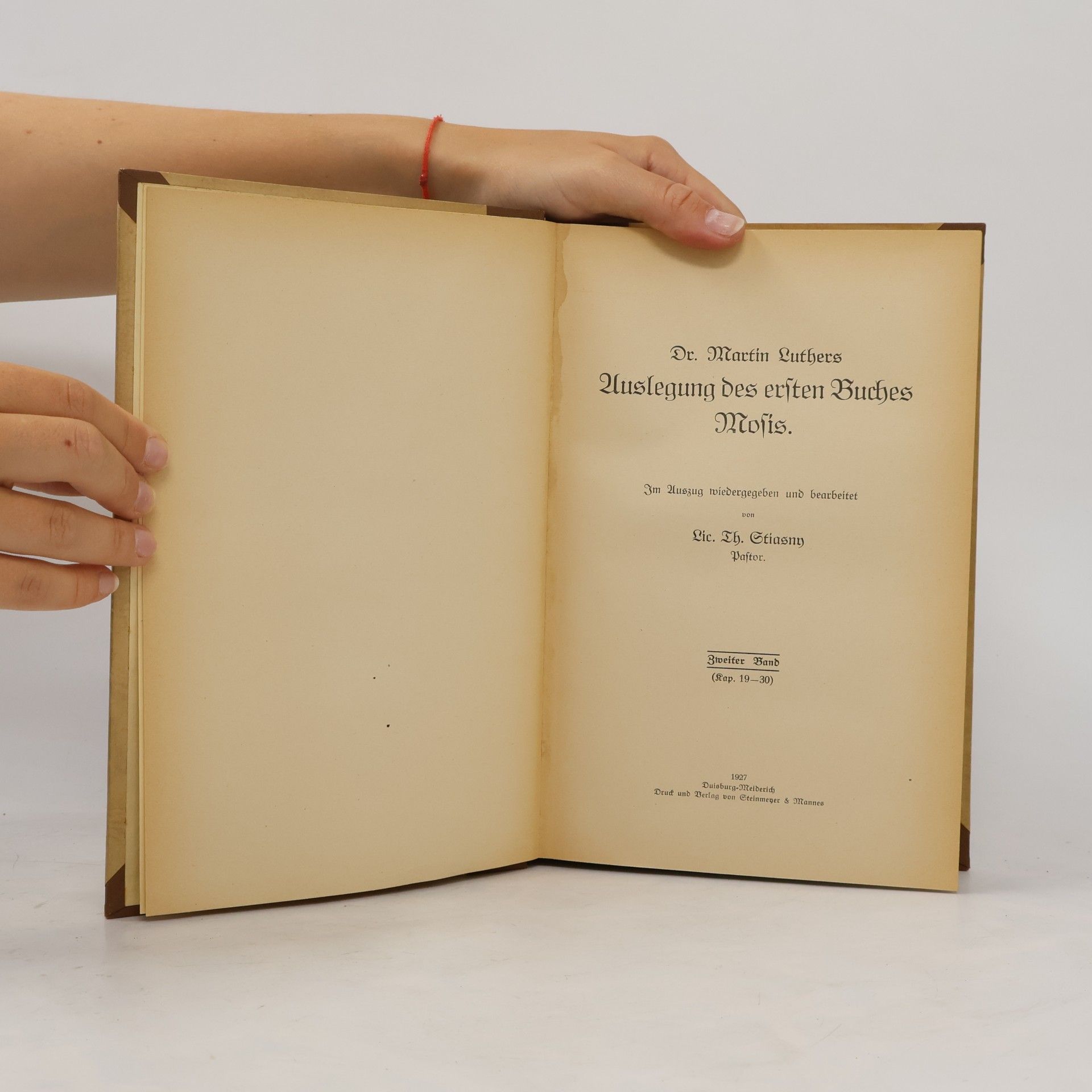 Martin Luther Auslegung des ersten Buches Mosis