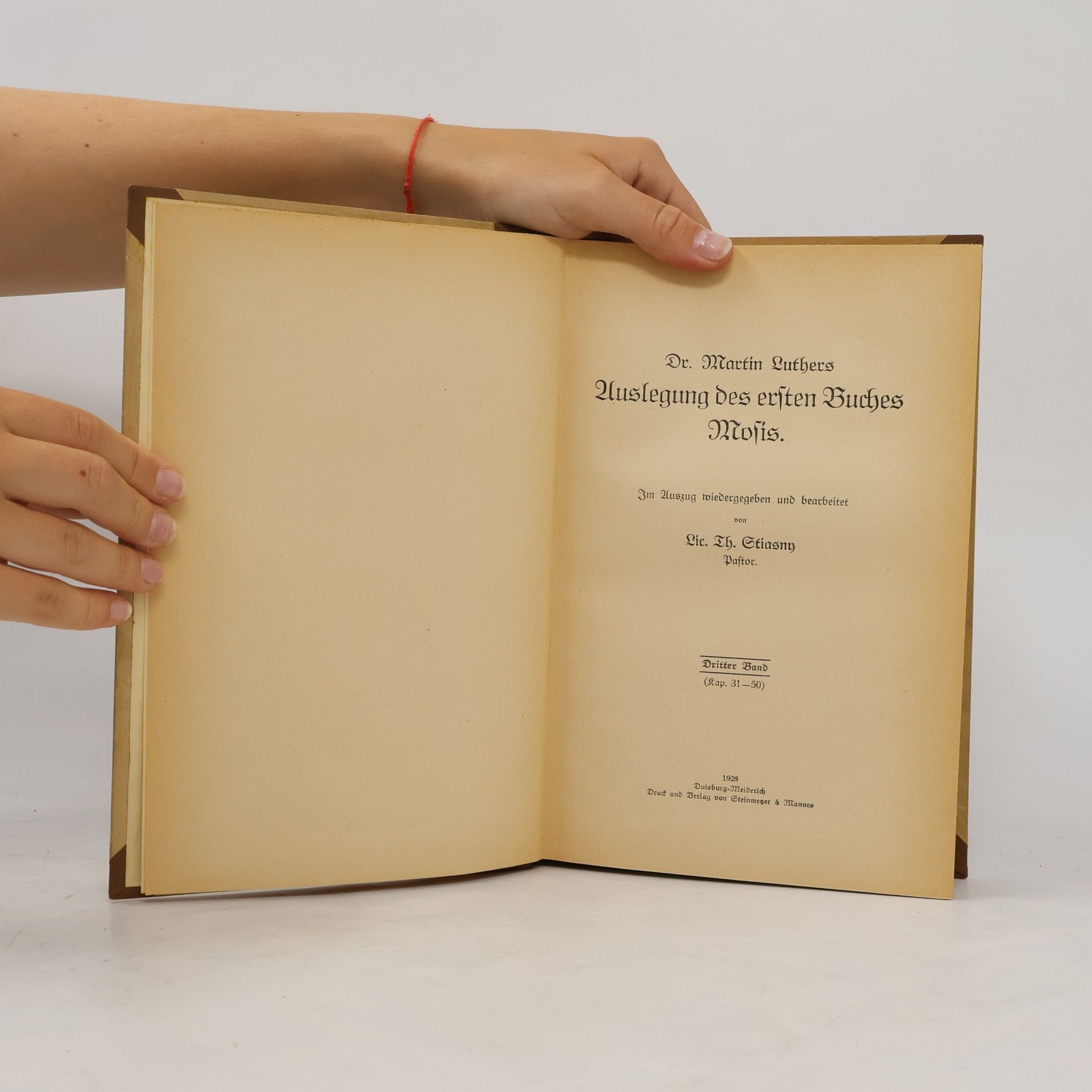 Martin Luther Dr. Martin Luthers Auslegung des ersten Buches Mosis. Band 3
