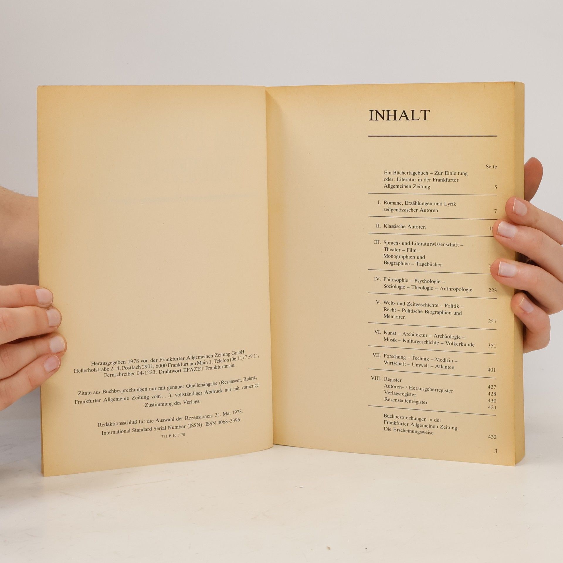 Autorenkollektiv Ein Büchertagebuch 1978