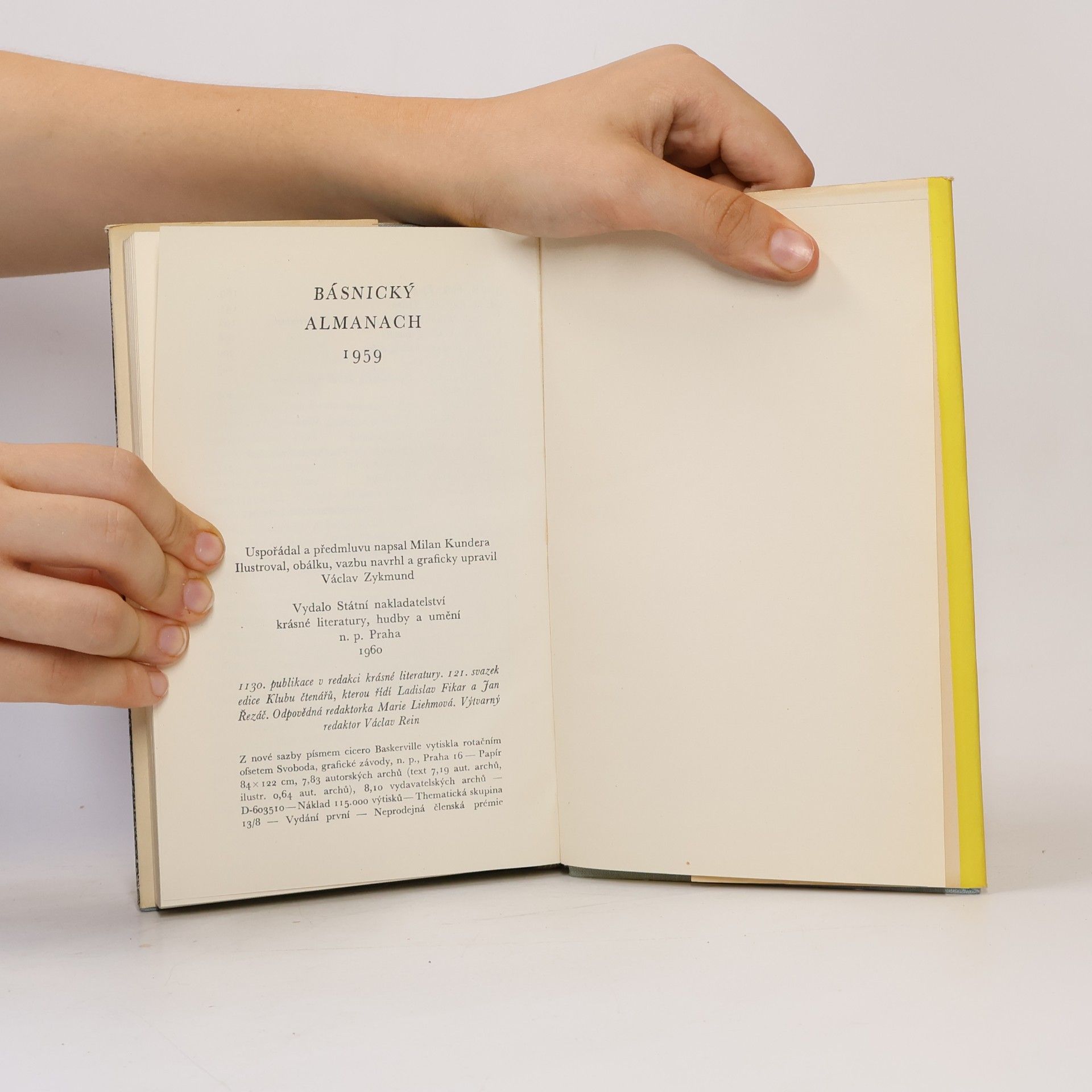 Milan Kundera Básnický almanach 1959