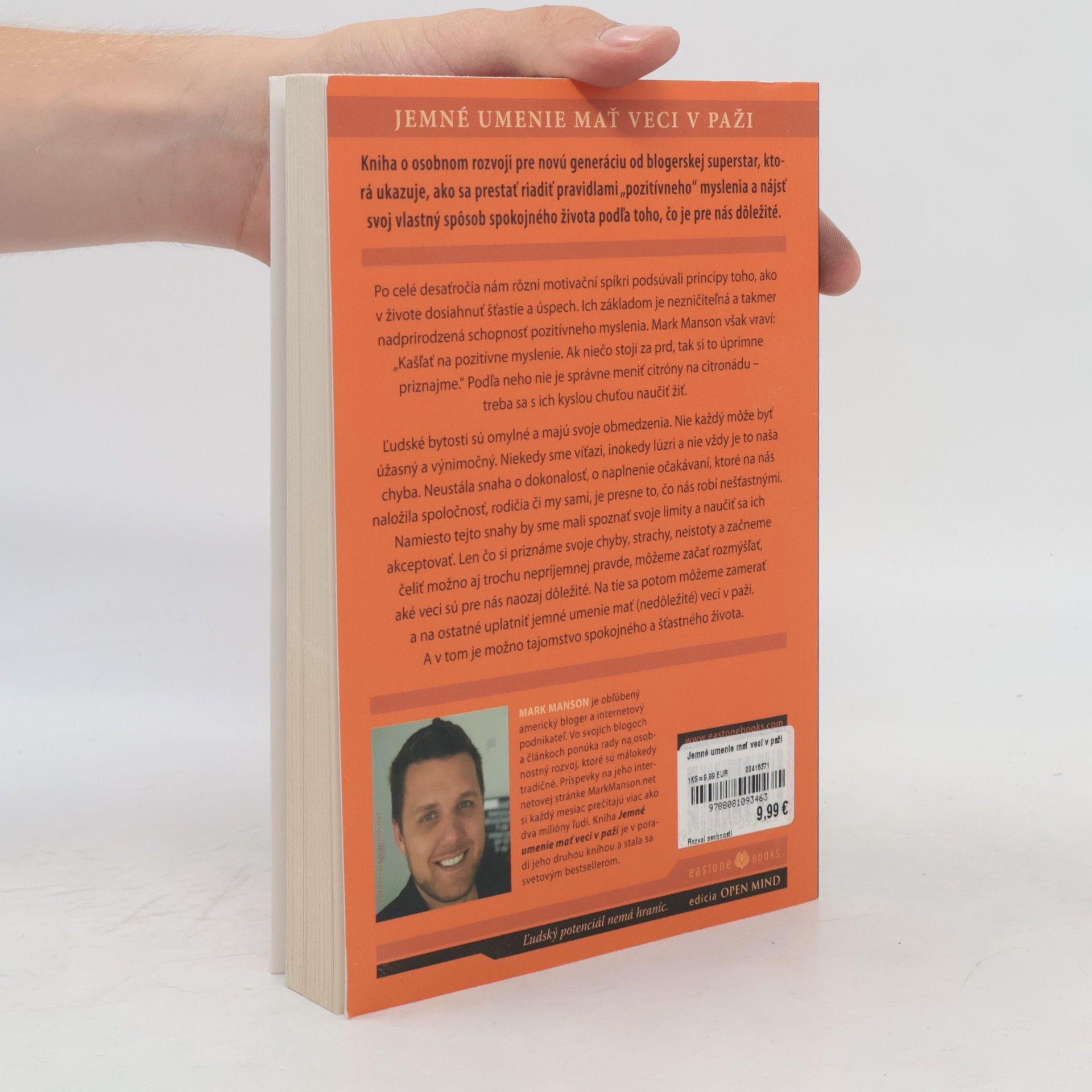 Mark Manson Jemné umenie mať veci v p**i