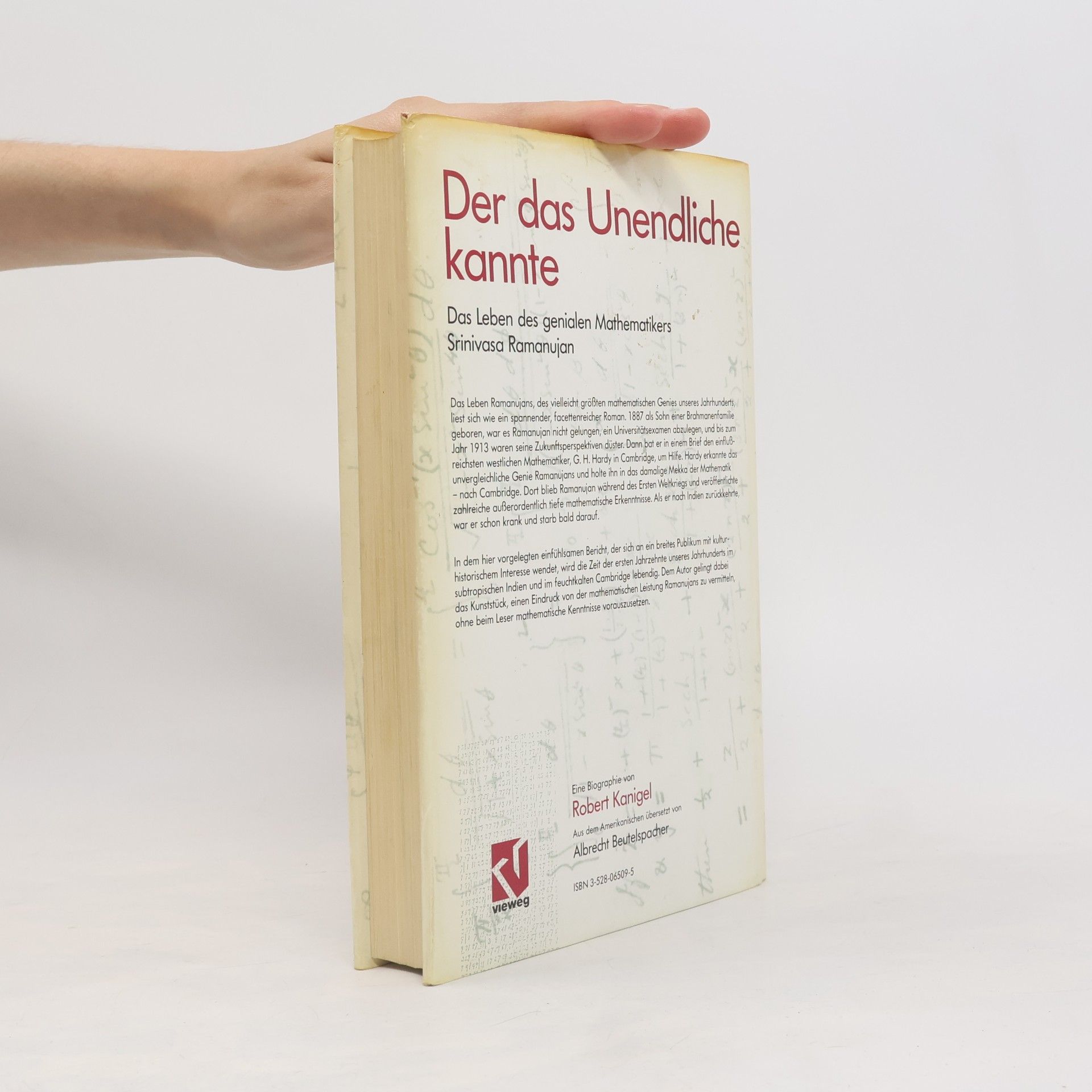 Robert Kanigel Der das Unendliche kannte