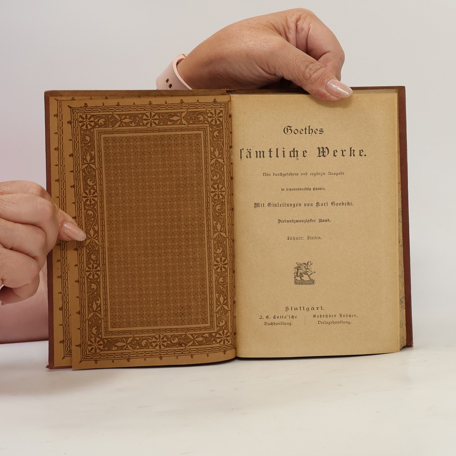 Johann Wolfgang von Goethe Goethes Sämtliche Werke Band 23