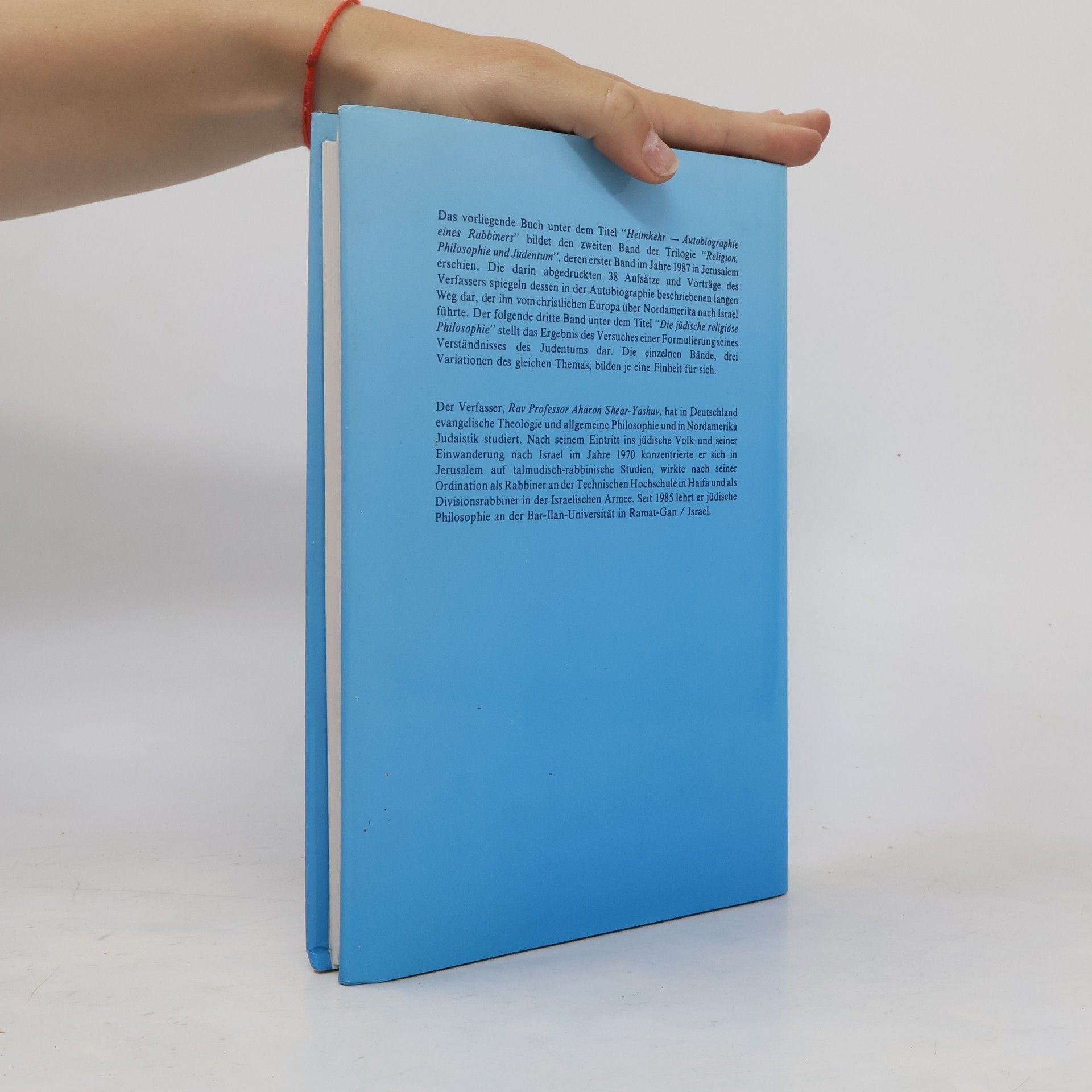 Aharon Shear-Yashuv Heimkehr. Autobiographie eines Rabbiners 2