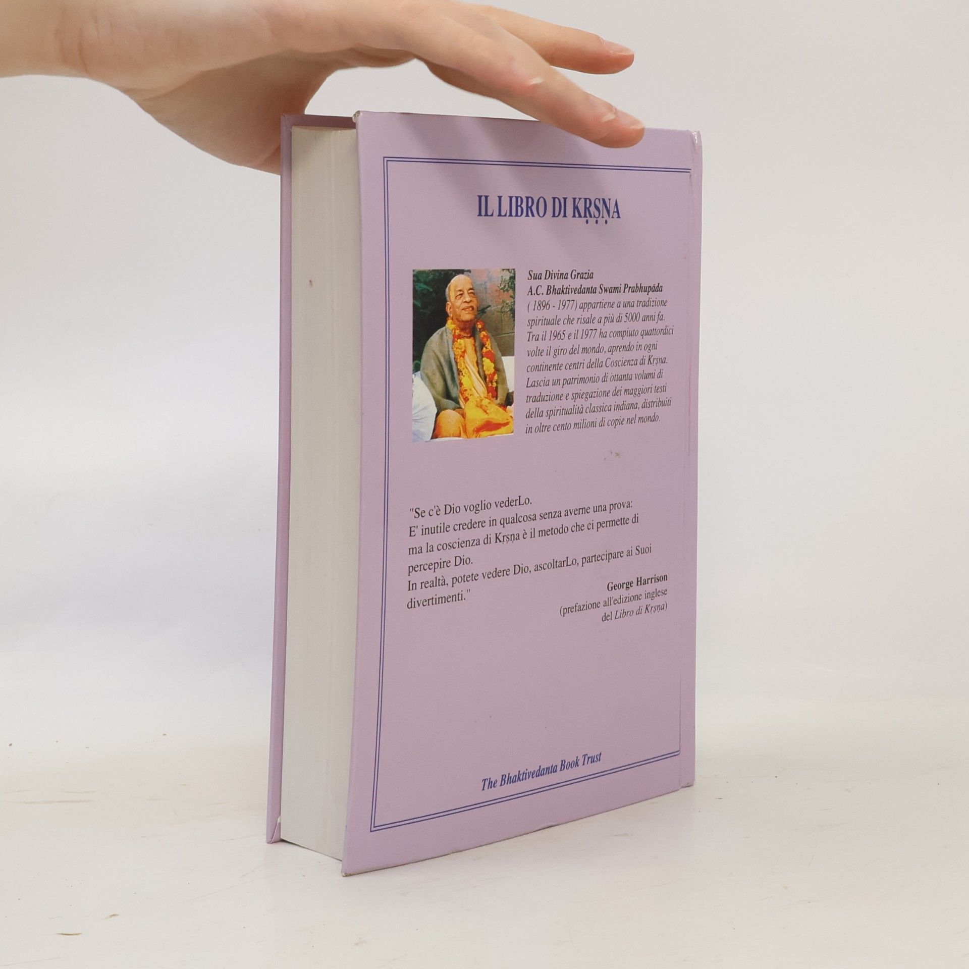A.C. Bhaktivedanta Swami Prabhupada Il libro di Krsna