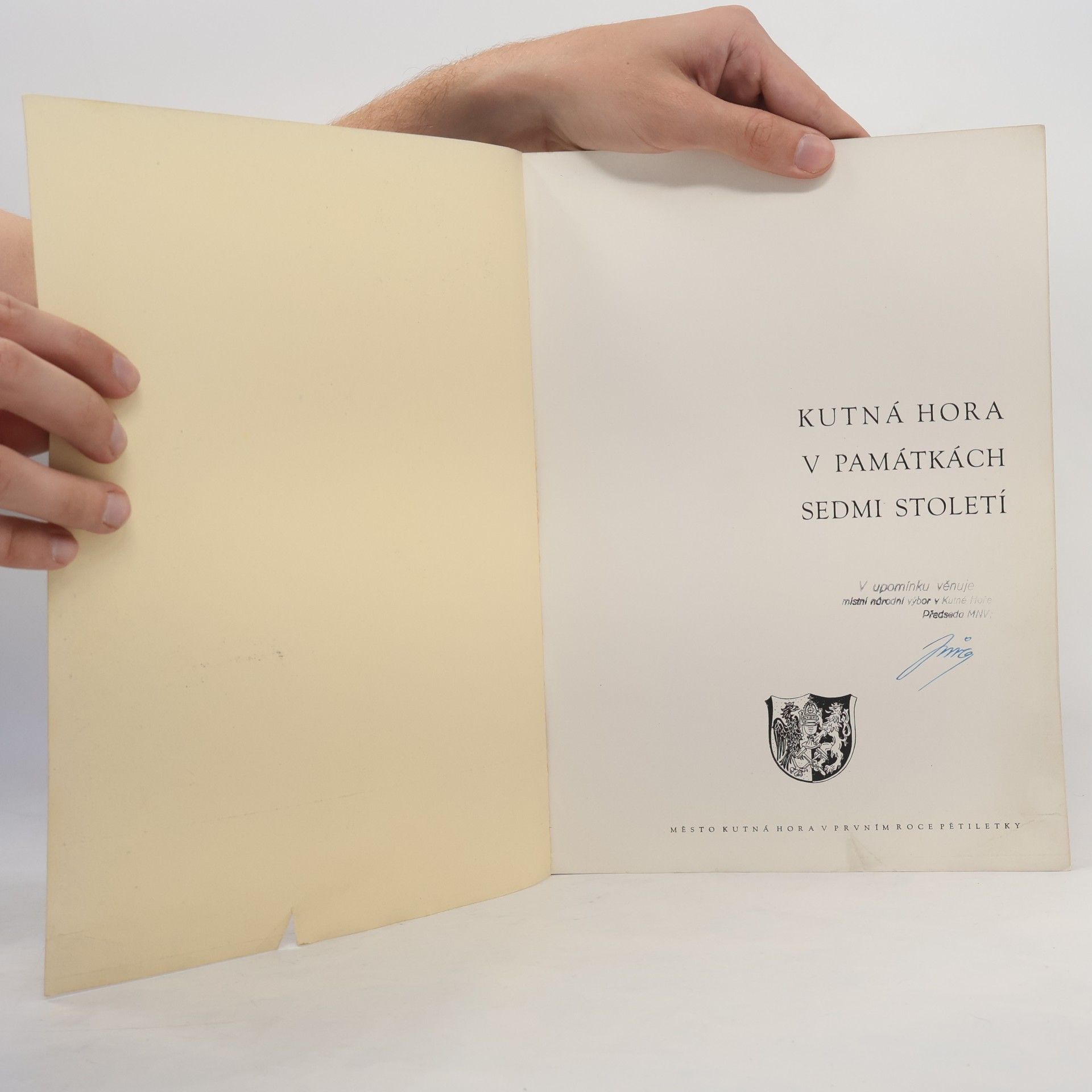 Josef Nuhlíček Kutná Hora v památkách sedmi století