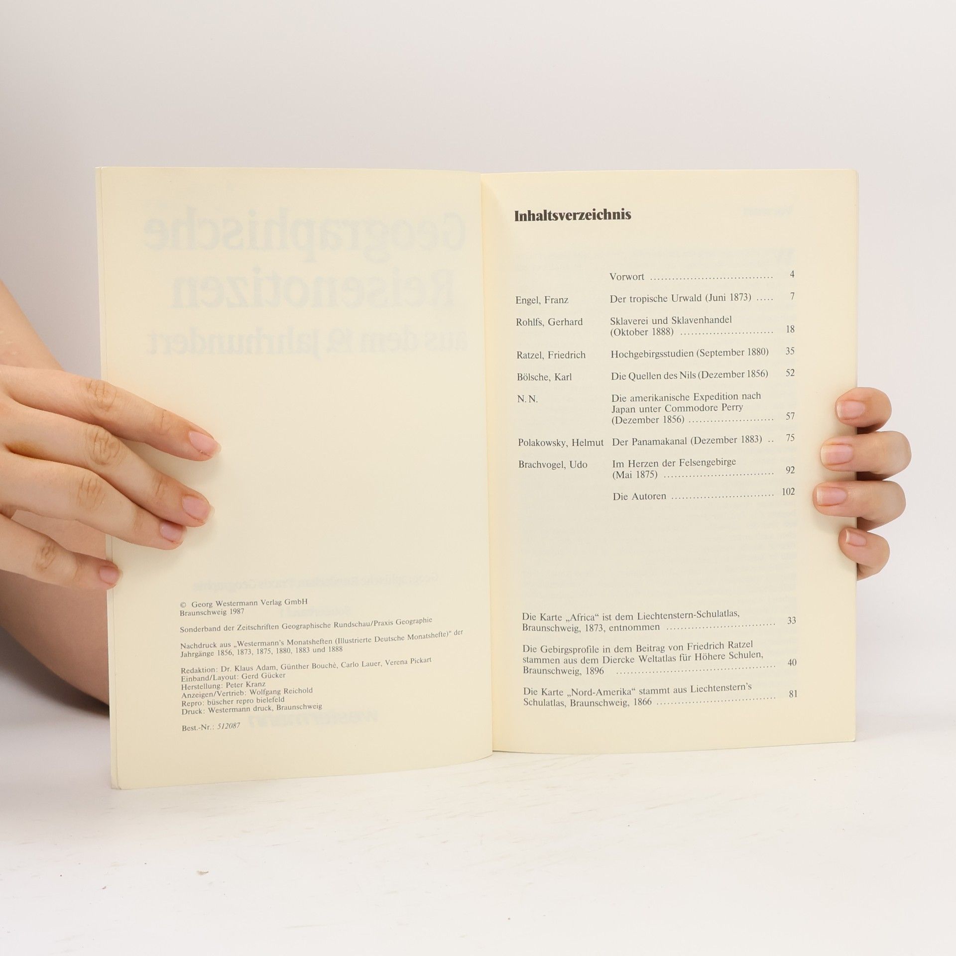 AA.VV. Geographische Reisenotizen aus ddem 19. Jahrhundert