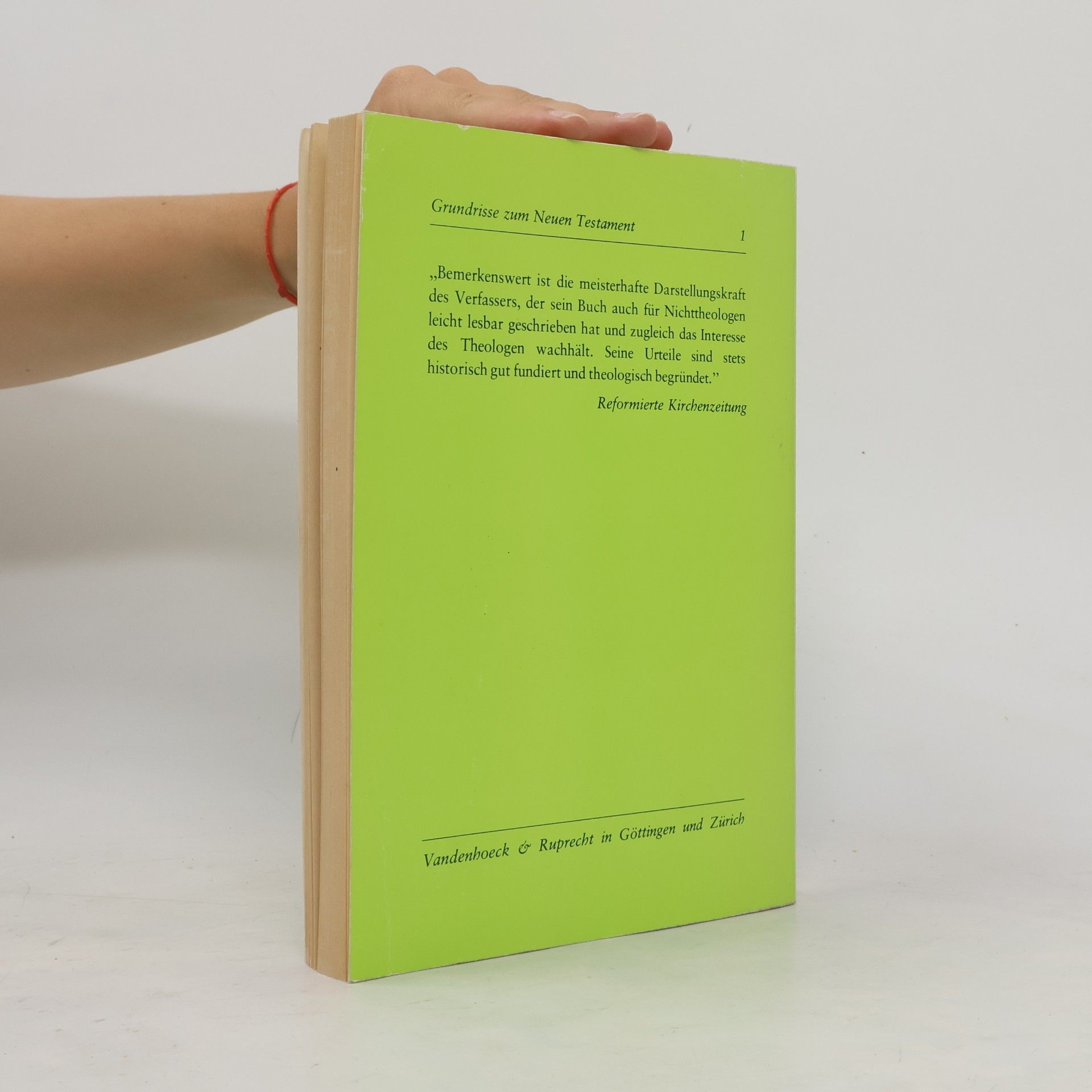Eduard Lohse Grundrisse zum Neuen Testament 1