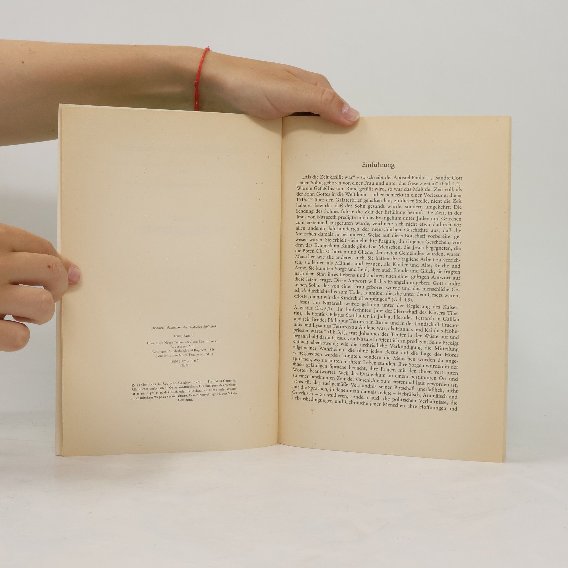 Eduard Lohse Grundrisse zum Neuen Testament 1