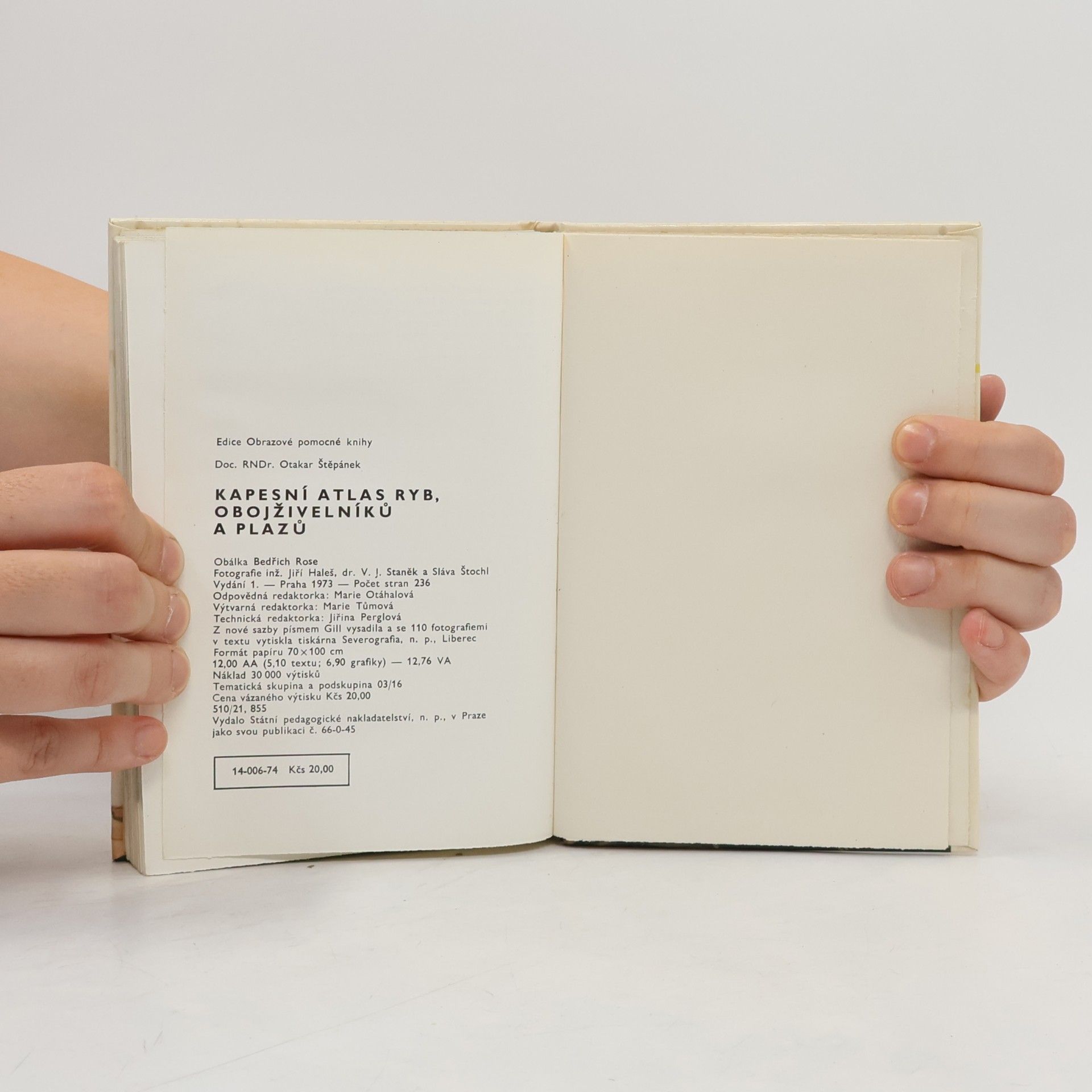 Otakar Štěpánek Kapesní atlas ryb, obojživelníků a plazů