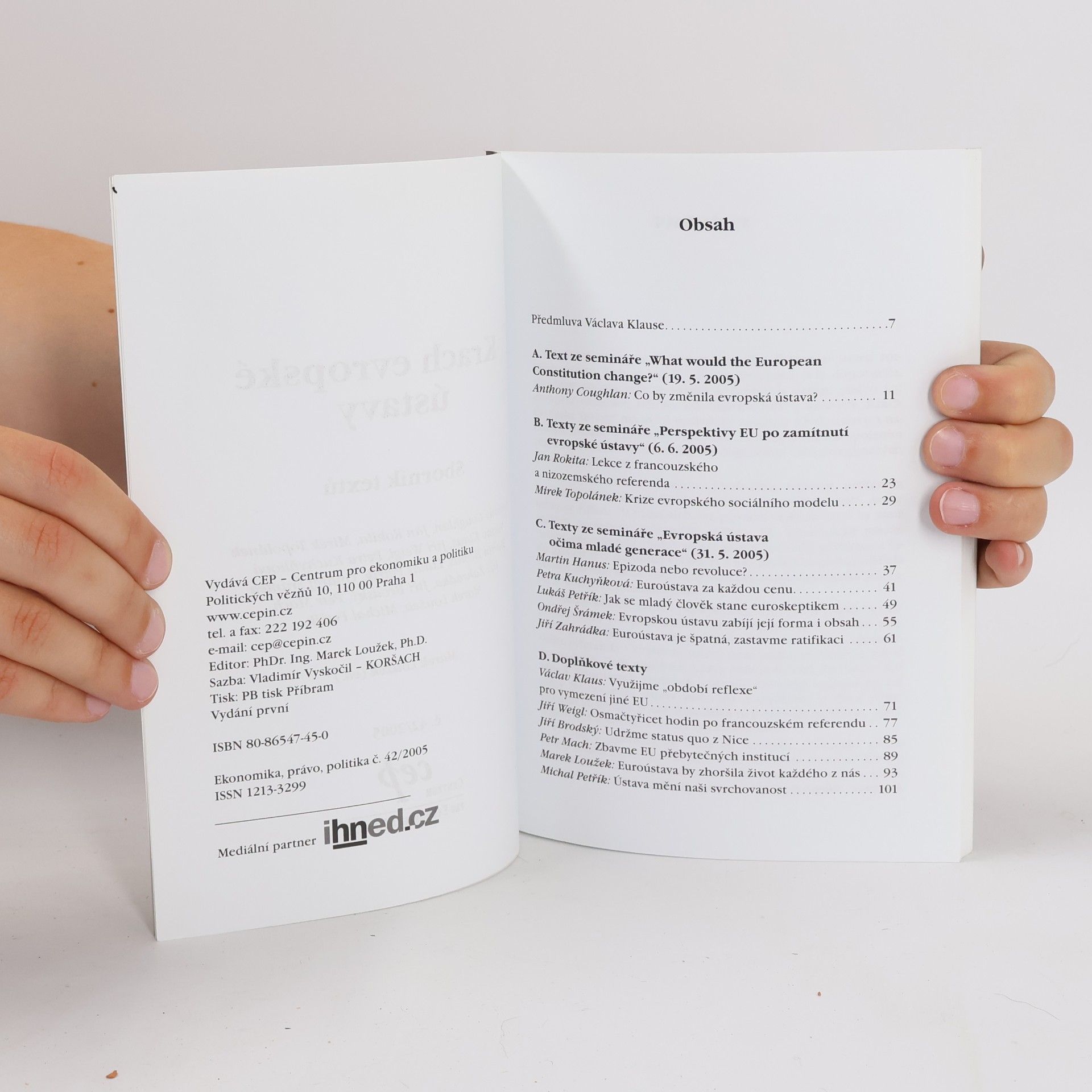 Autorenkollektiv Krach evropské ústavy