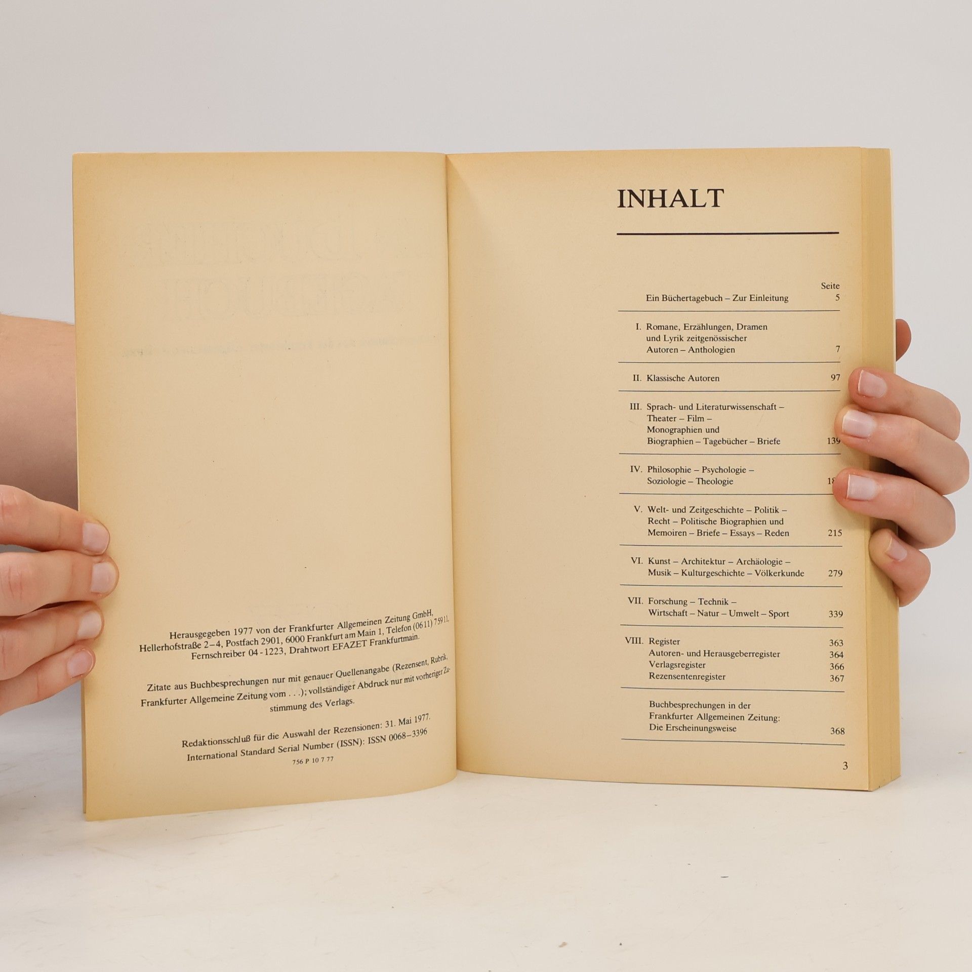 Auteurscollectief Ein Bücher Tagebuch 1977