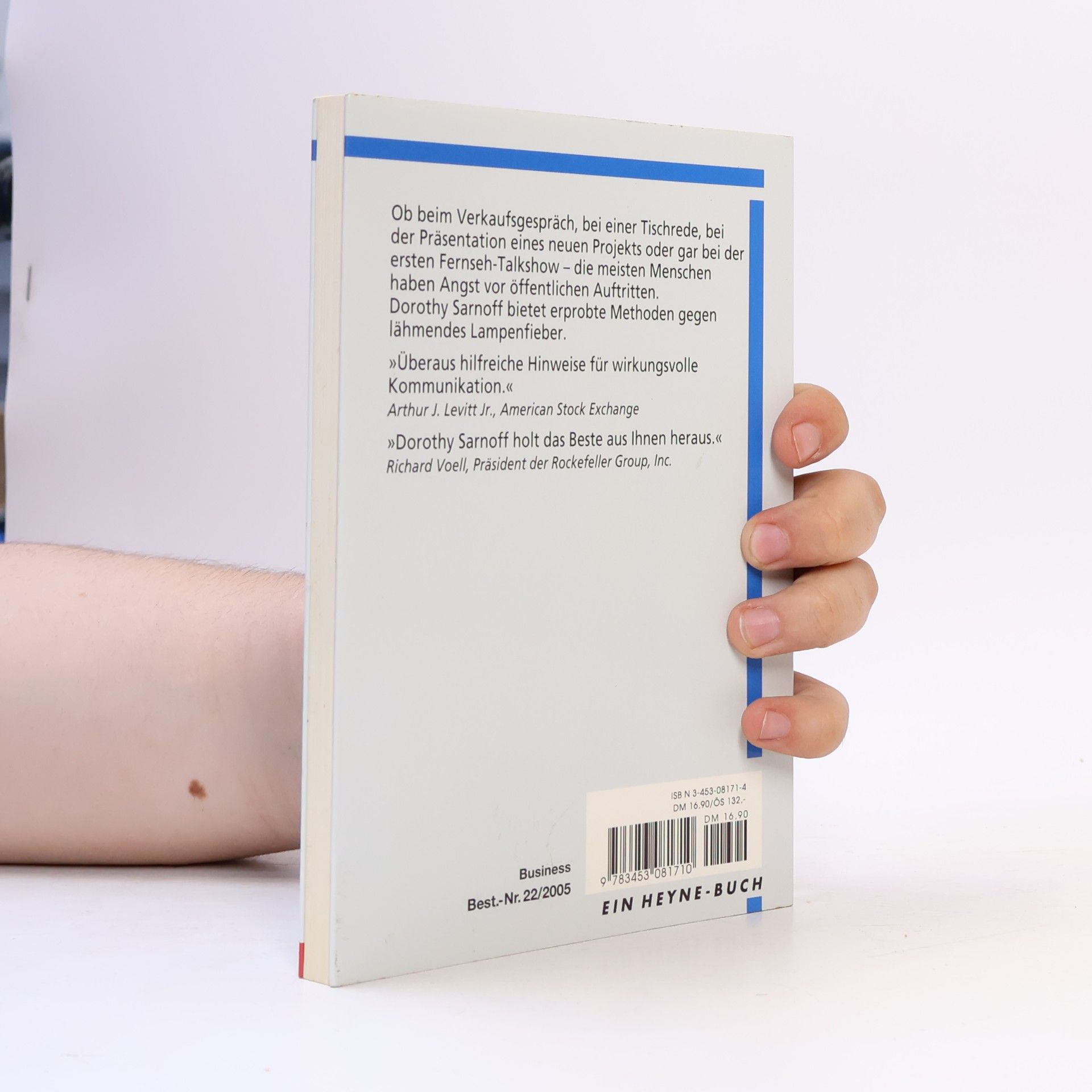 Dorothy Sarnoff Auftreten ohne Lampenfieber