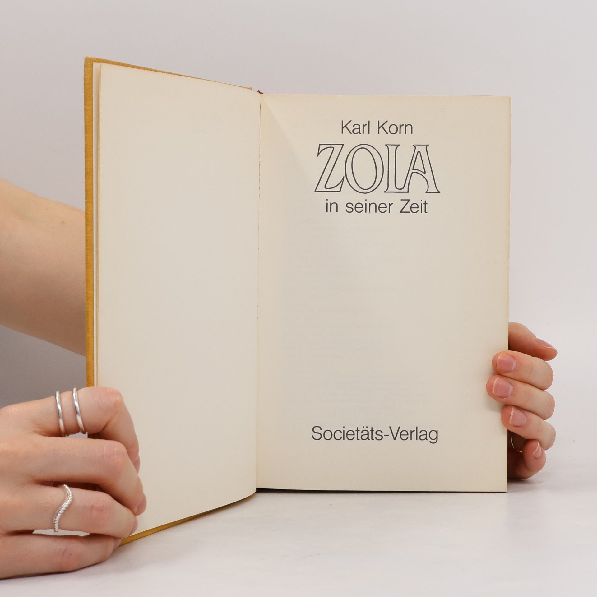 Karl Korn Zola in seiner Zeit