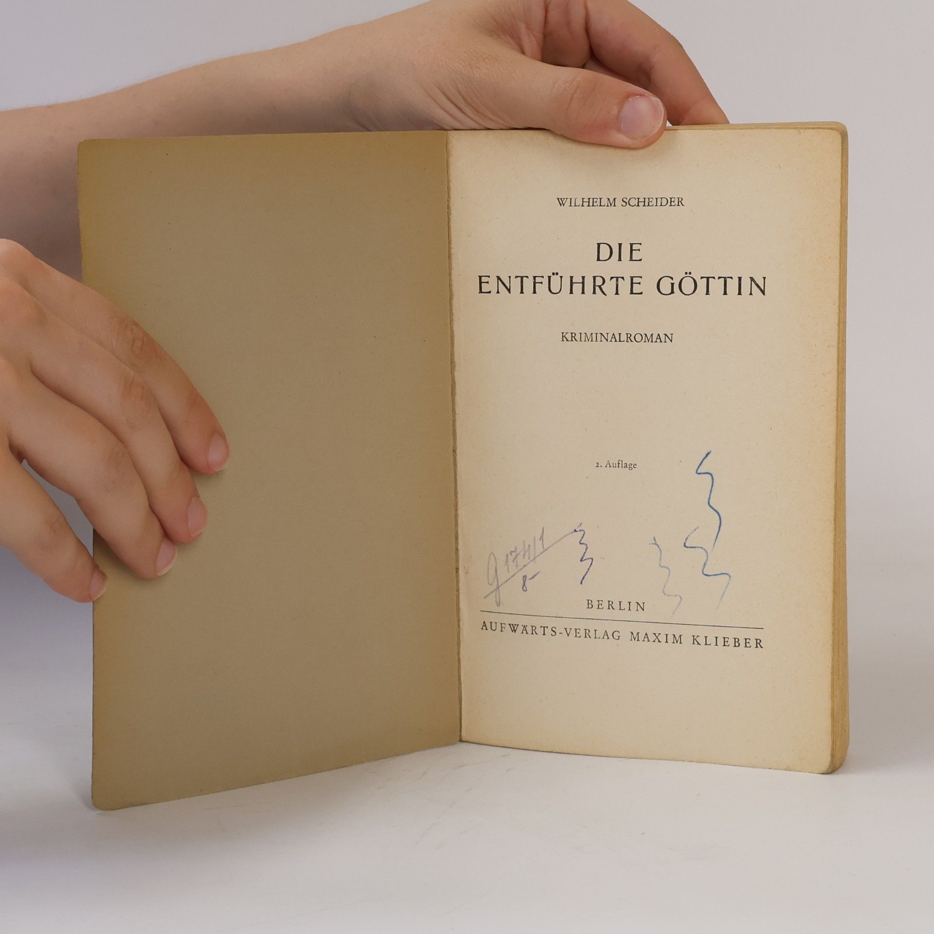 Wilhelm Scheider Die entfuhre Göttin