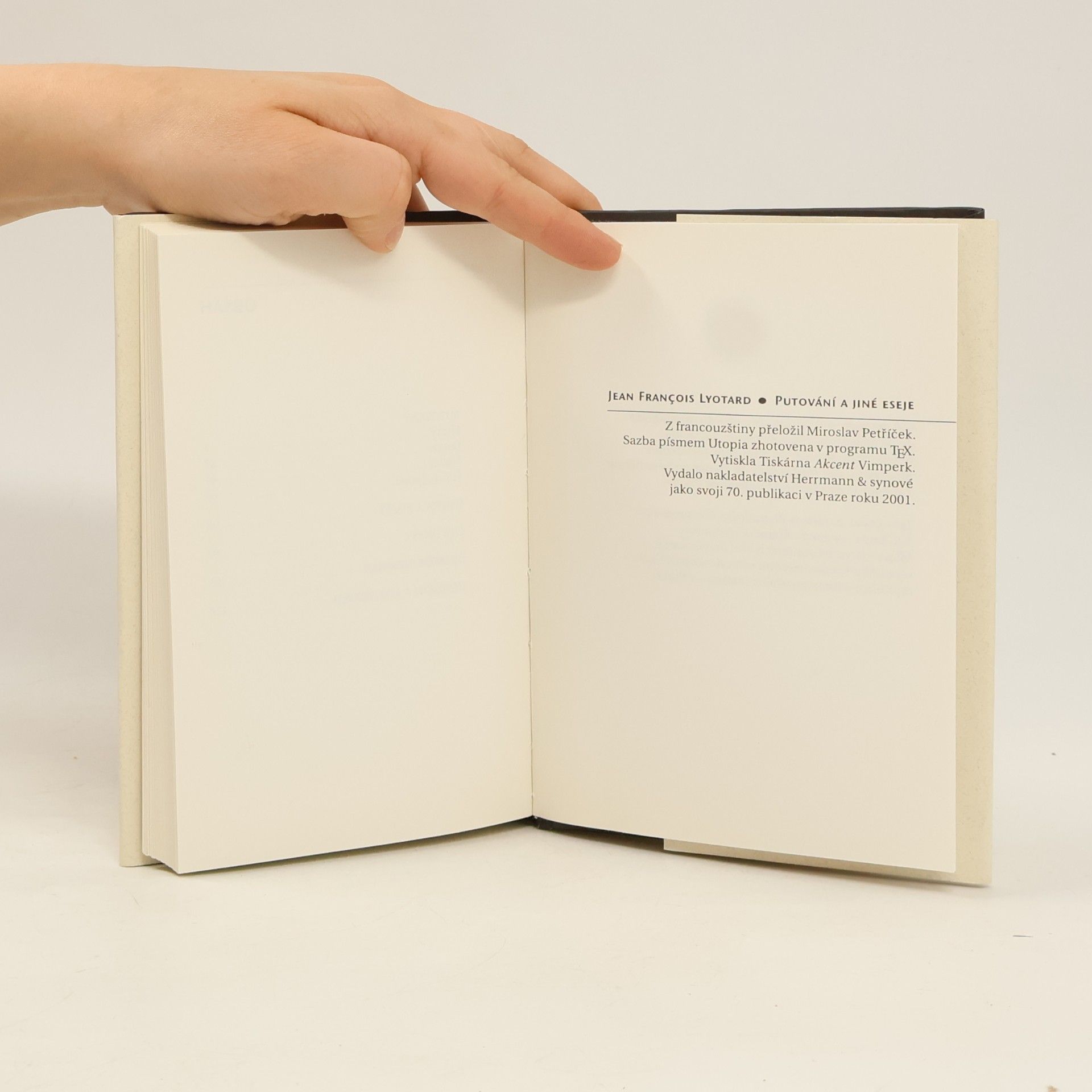 Jean-François Lyotard Putování a jiné eseje