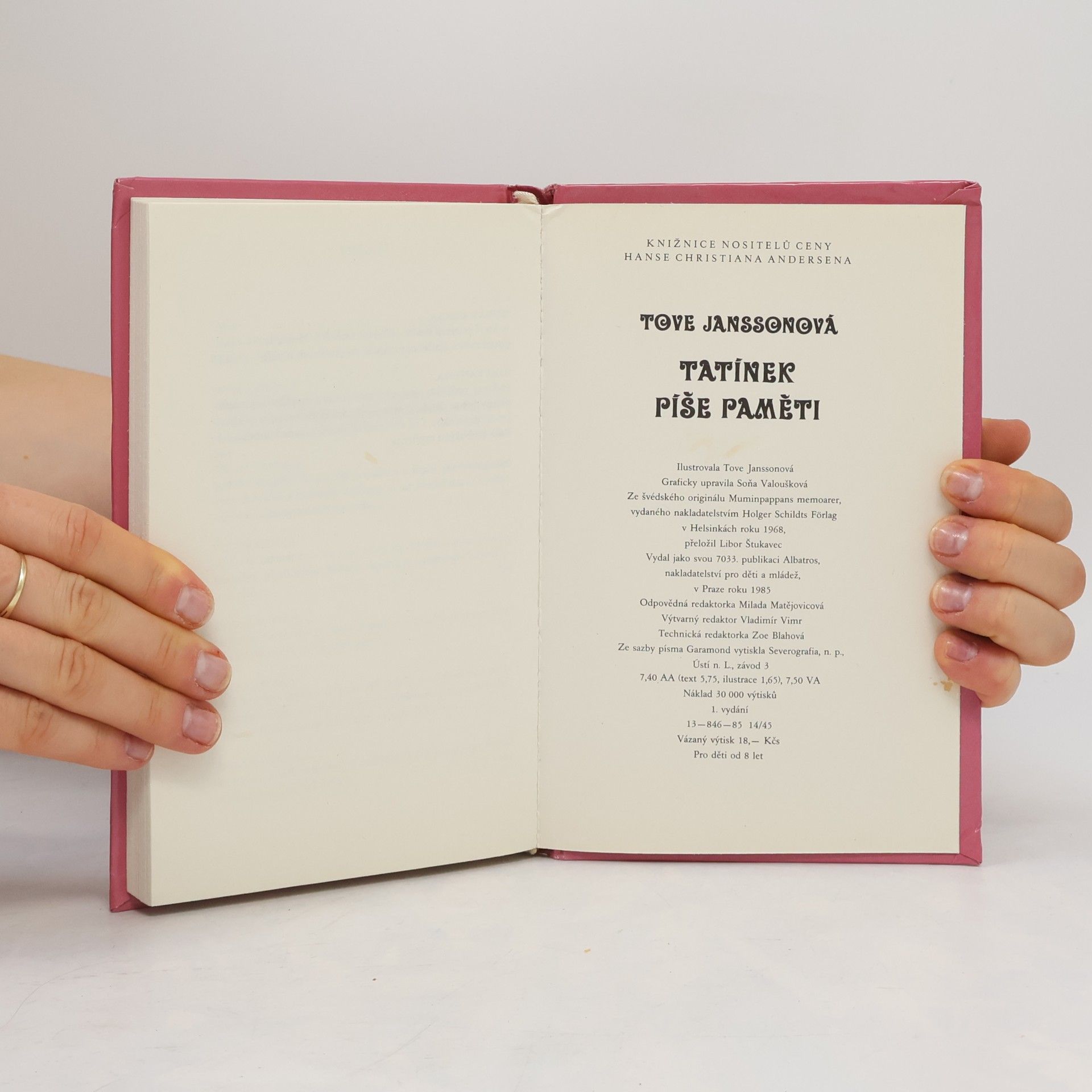 Tove Jansson Tatínek píše paměti