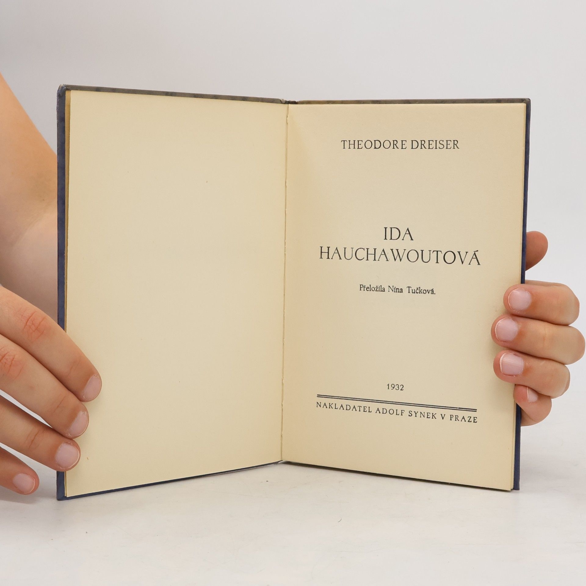 Theodore Dreiser Ida Hauchawoutová