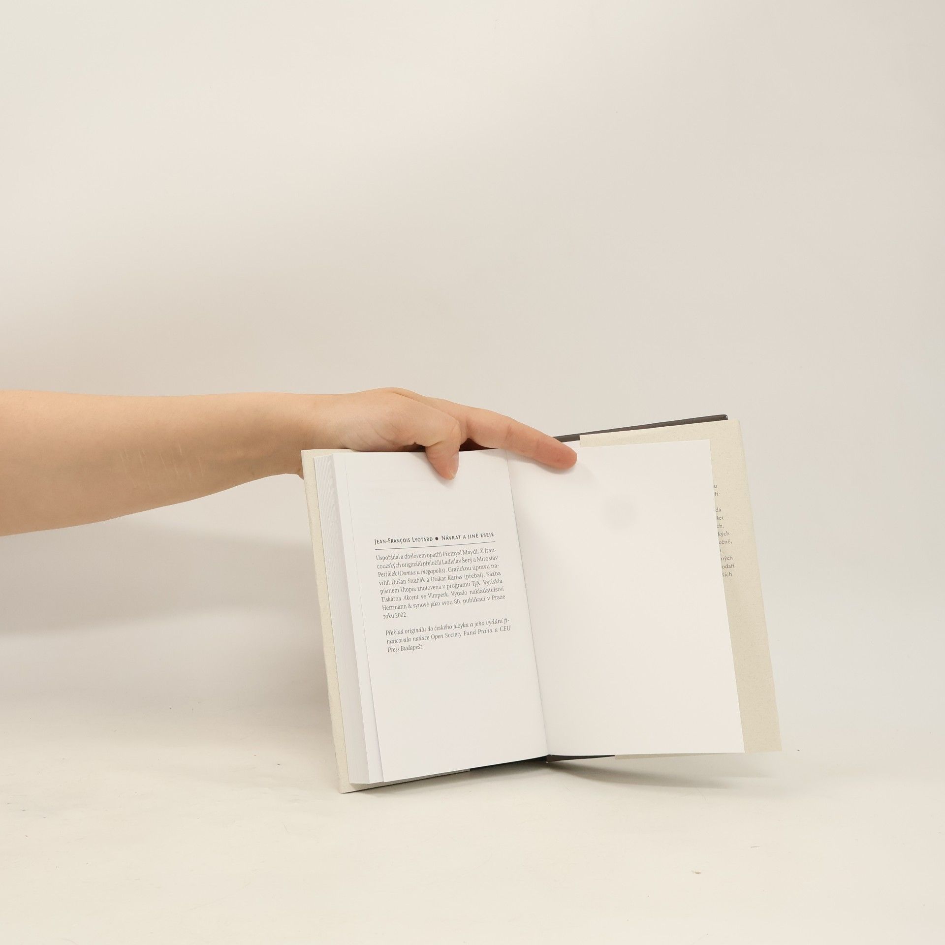 Jean-François Lyotard Návrat a jiné eseje