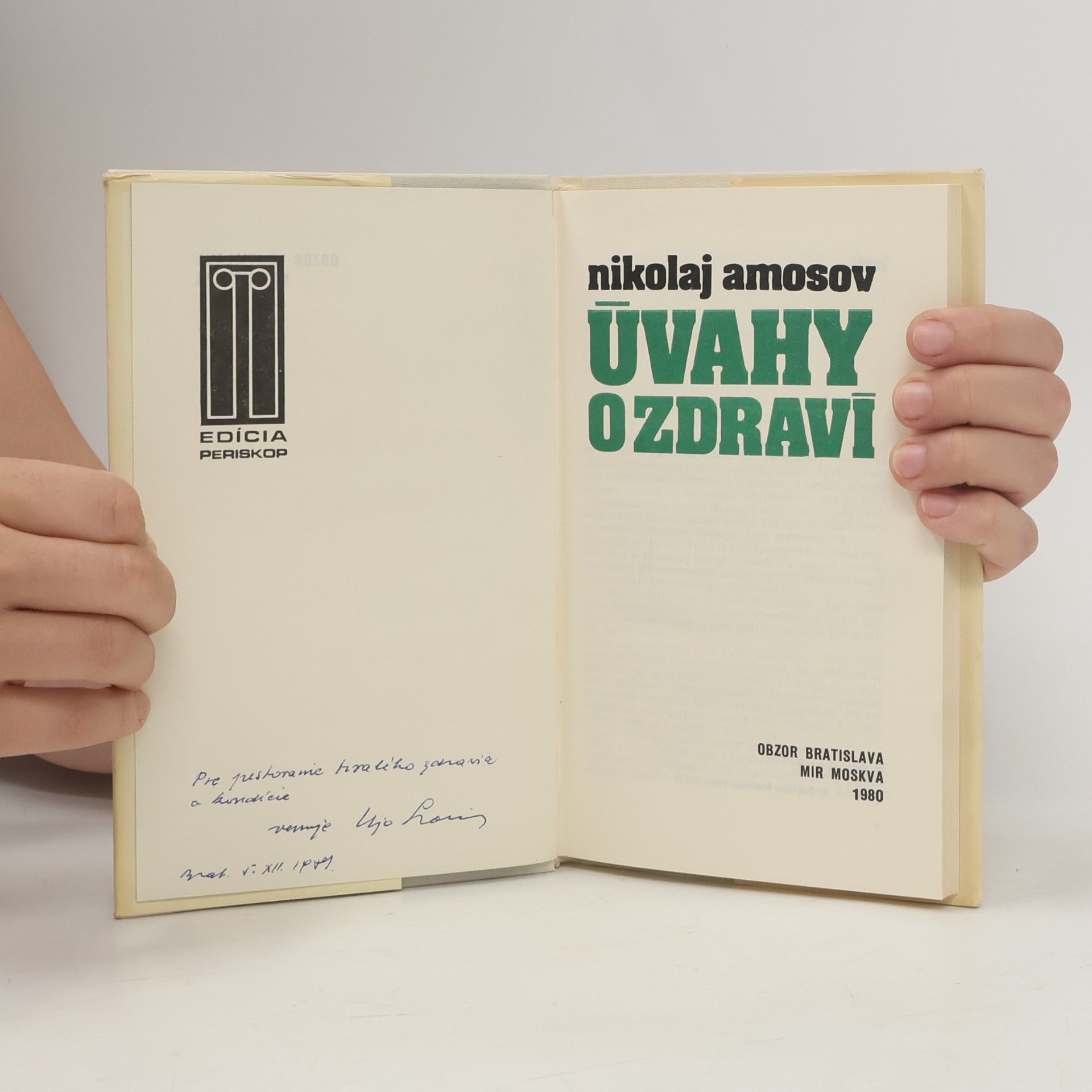 Nikolaj Amosov Úvahy o zdraví