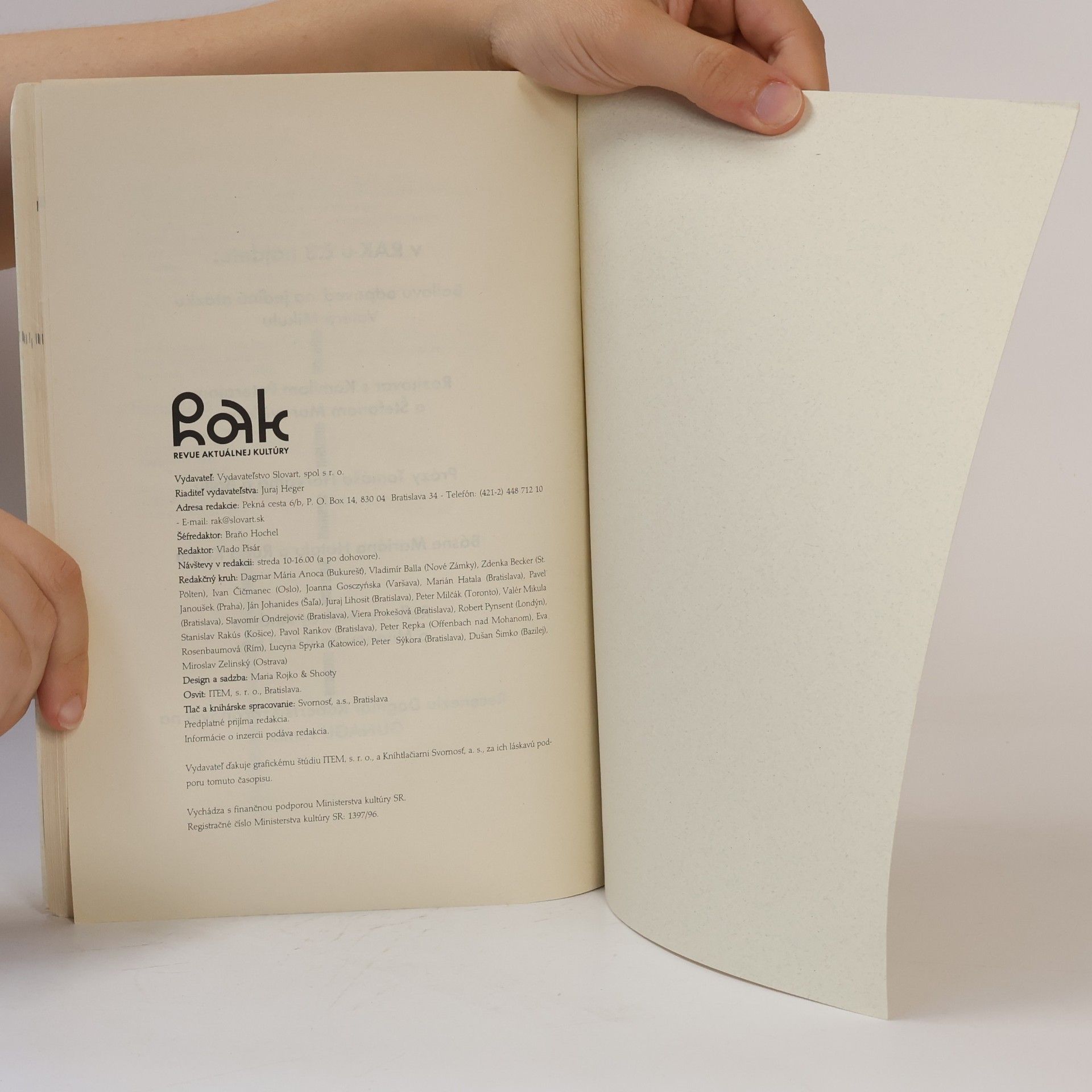Kolektiv autorů Revue aktuálnej kultúry 2/2001