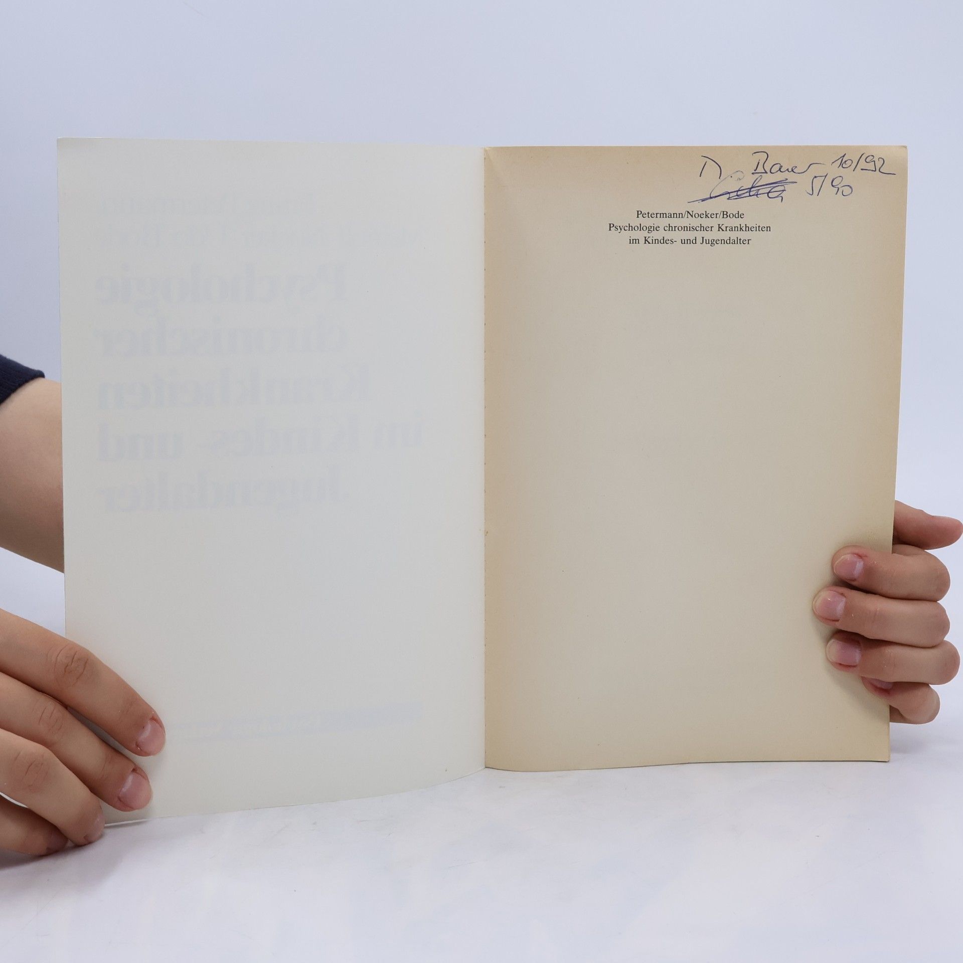 Franz Petermann Psychologie chronischer Krankheiten im Kindes- und Jugendalter