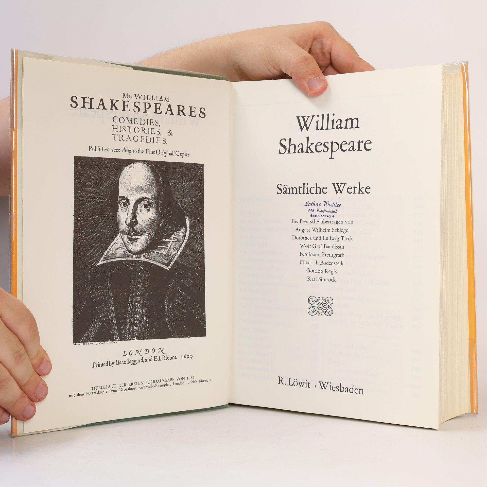 William Shakespeare Samtliche Werke in einem Bande