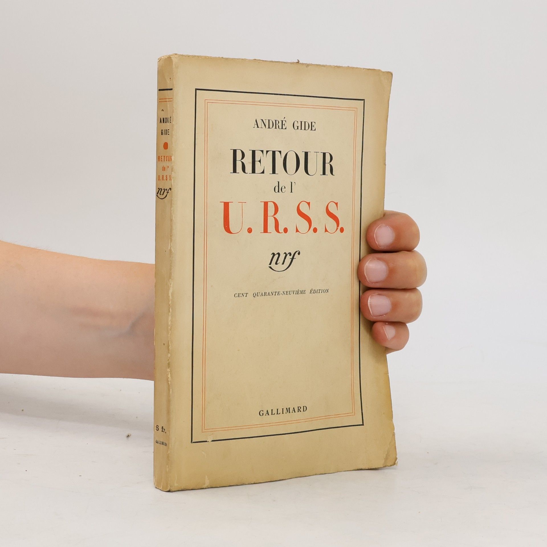 André Gide Retour de l'U.R.S.S.