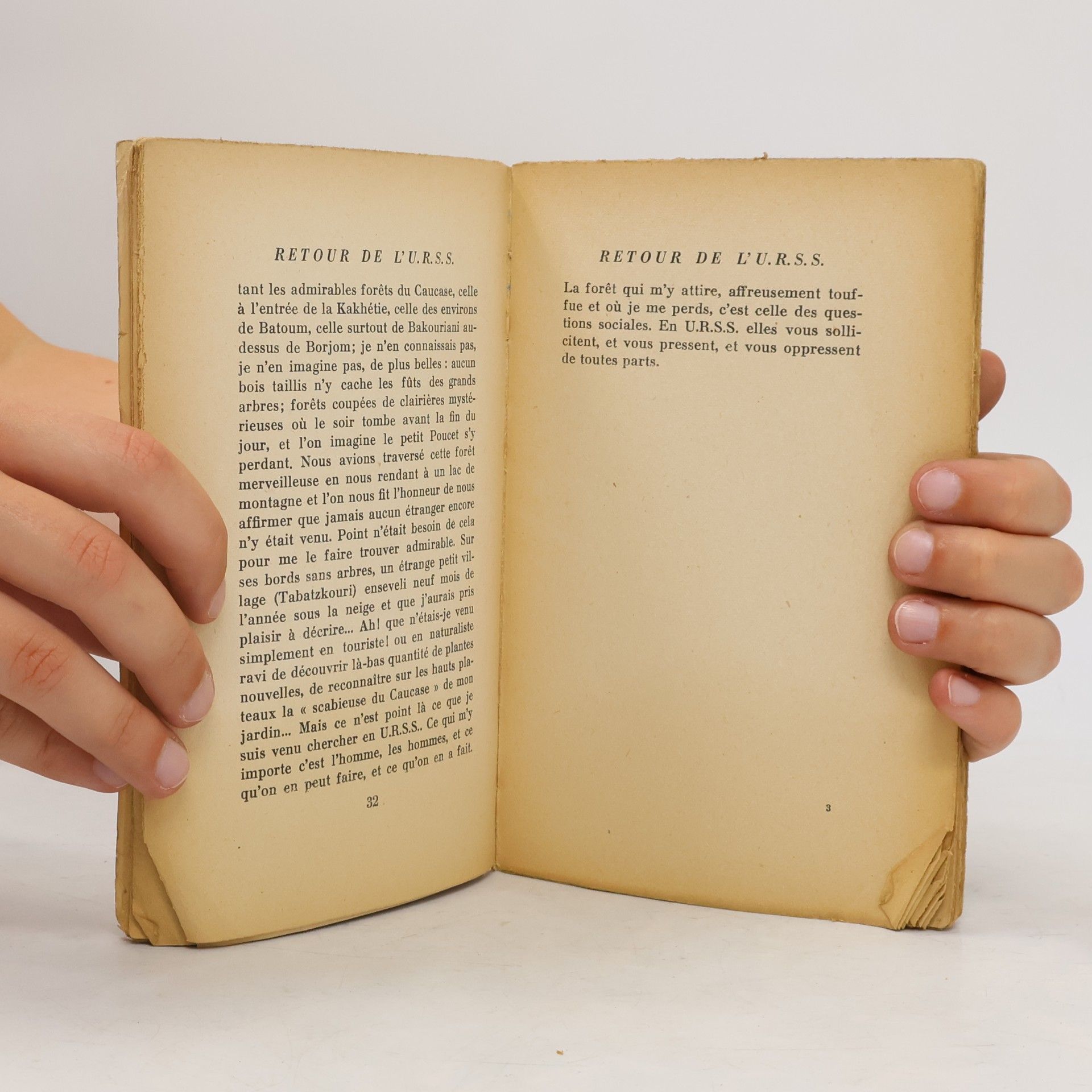 André Gide Retour de l'U.R.S.S.